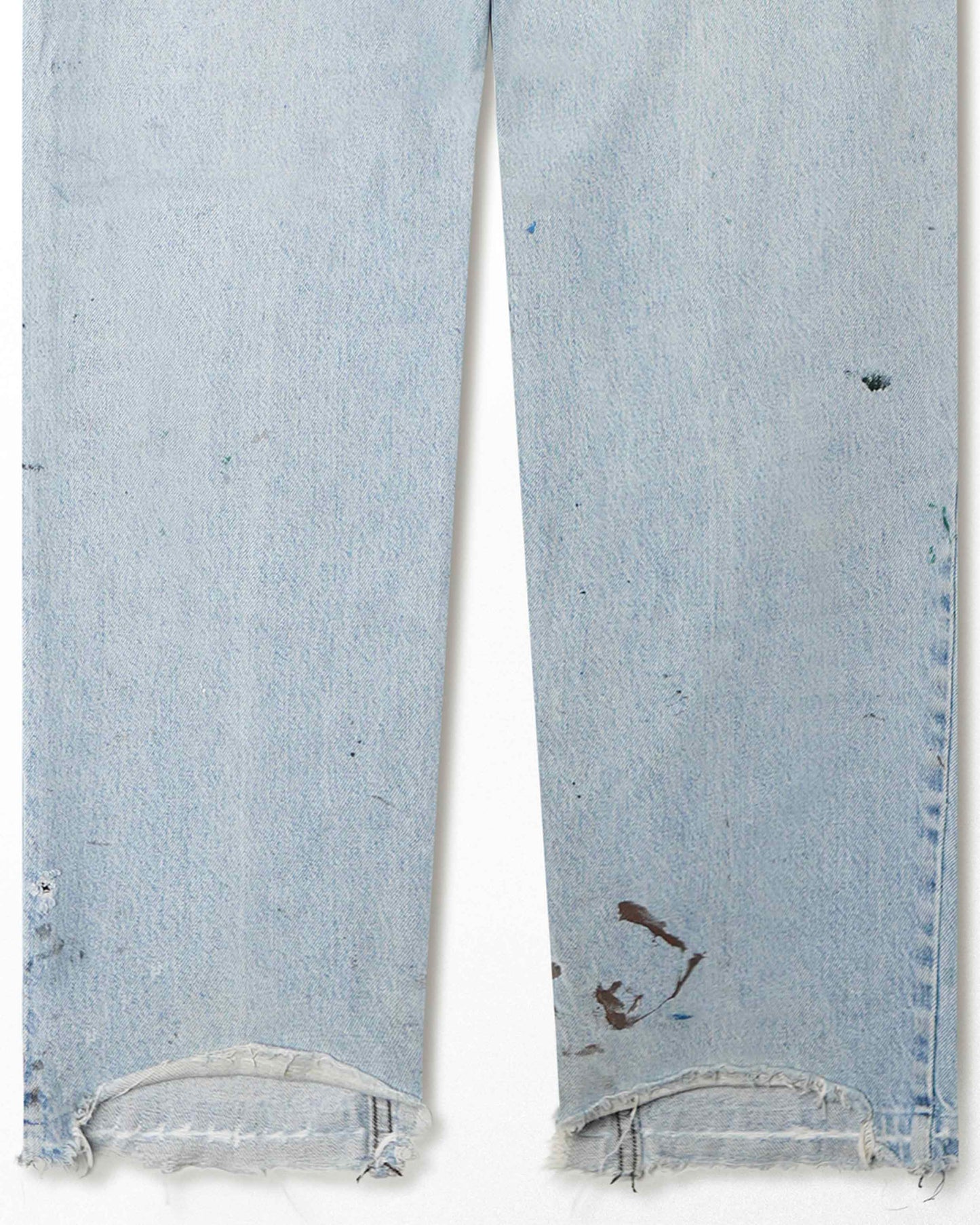 LEVI'S SILVER TAB LIGHT WASH DISTRESSED STAINED JEANS