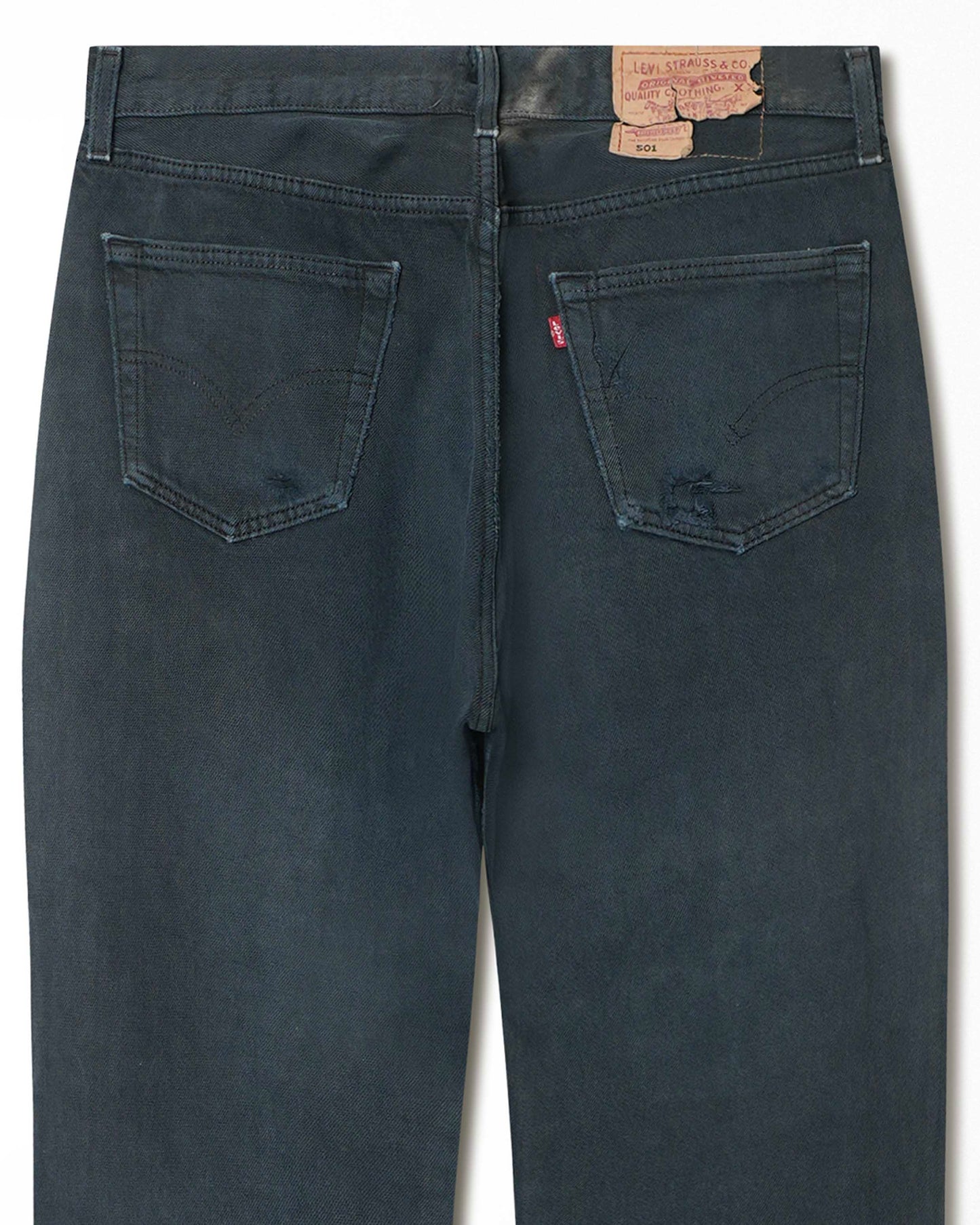 LEVI'S 501 BLACK FADED JEANS