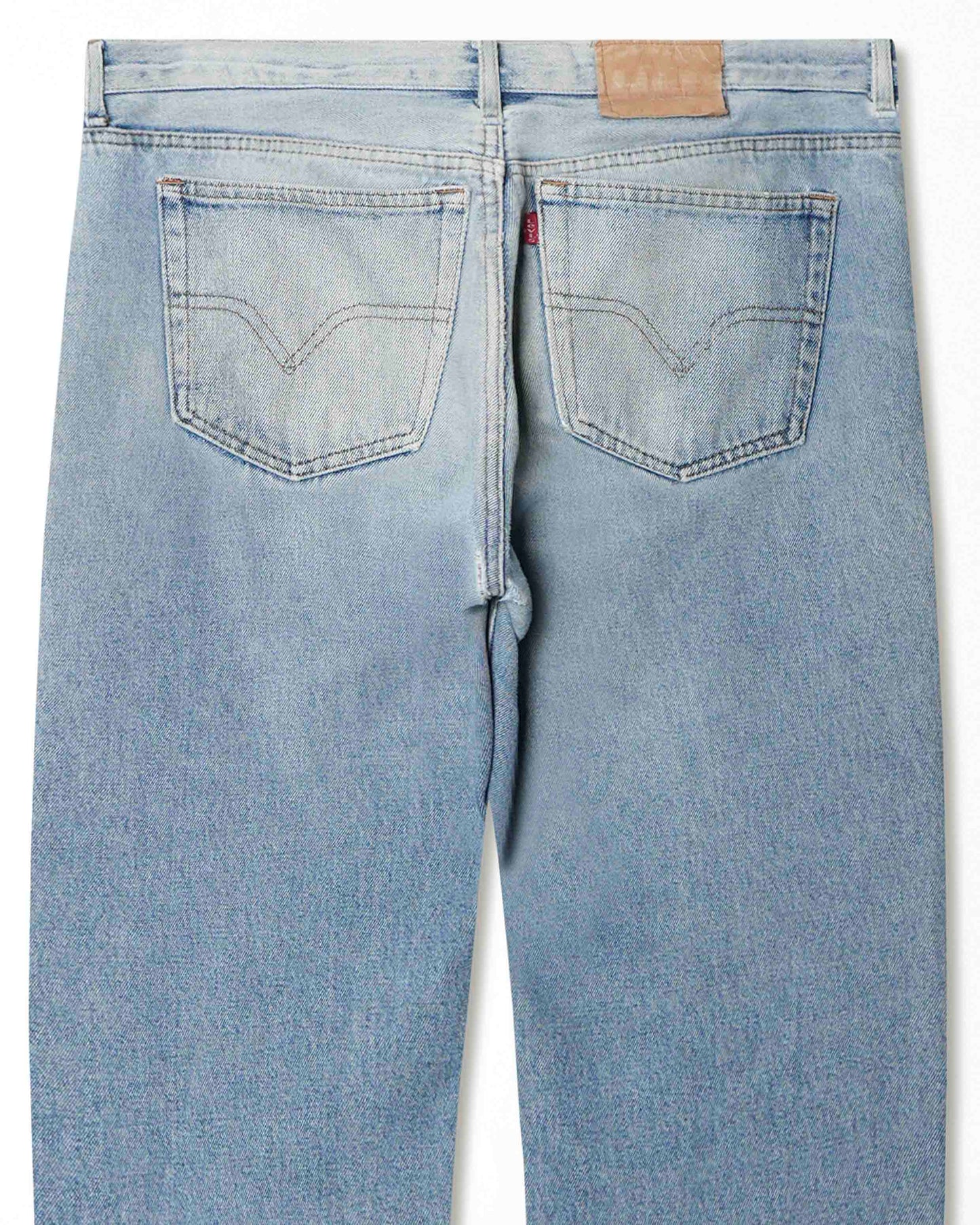 LEVI'S 501 LIGHT WASH FADED DENIM