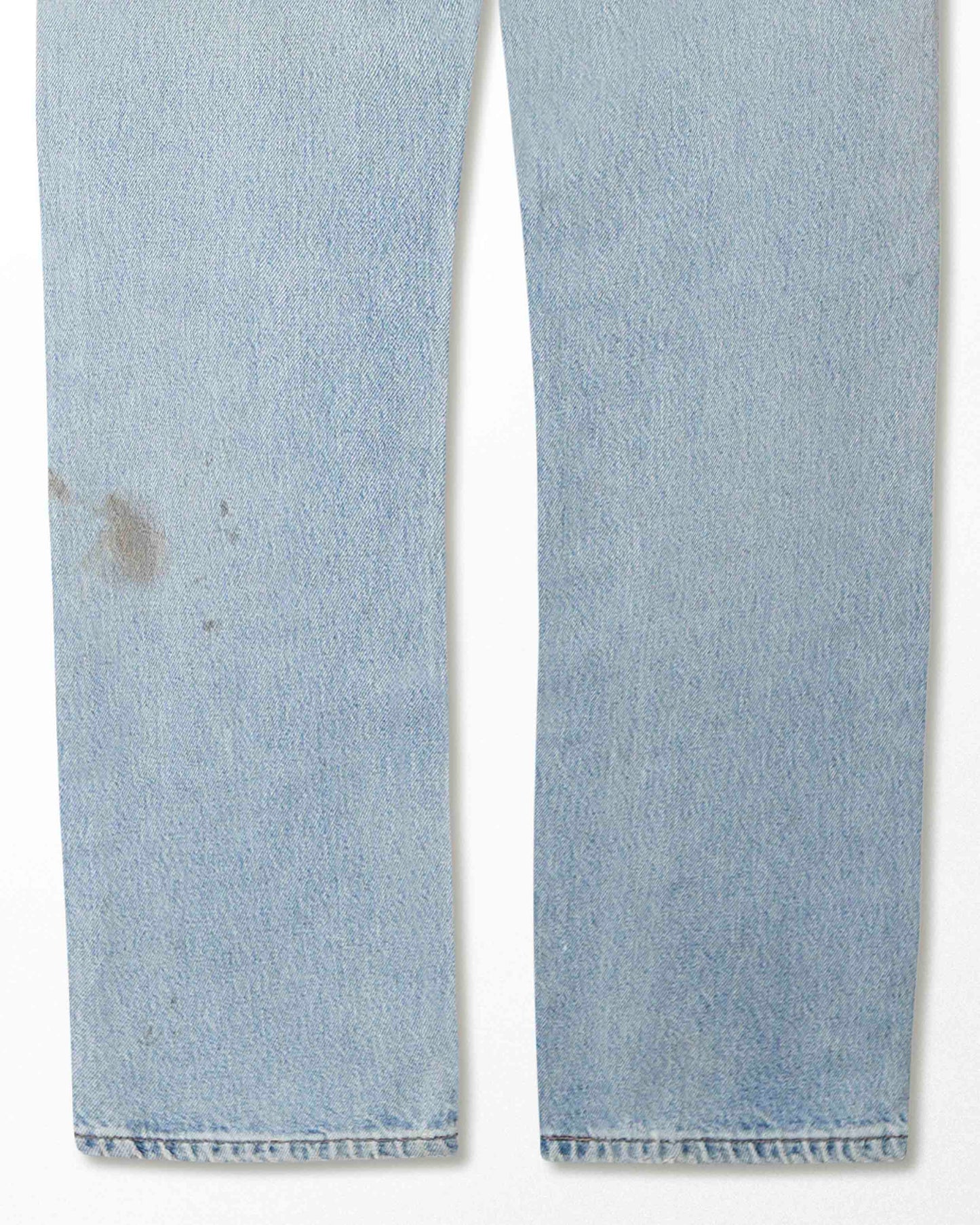 LEVI'S 501 LIGHT WASH STAINED JEANS