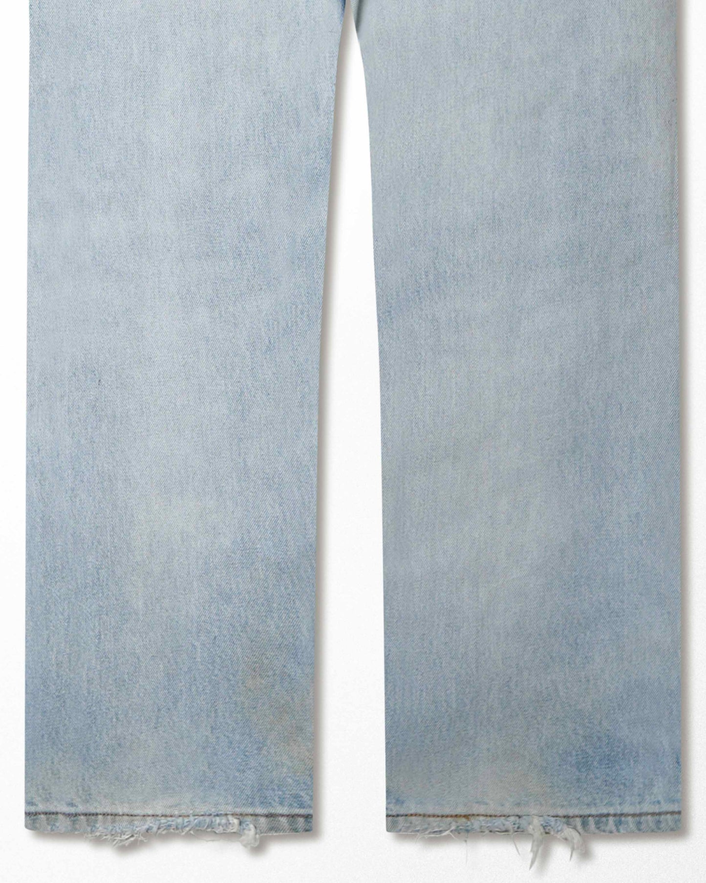 LEVI'S 501XX LIGHT-WASH DISTRESSED STAINED JEANS
