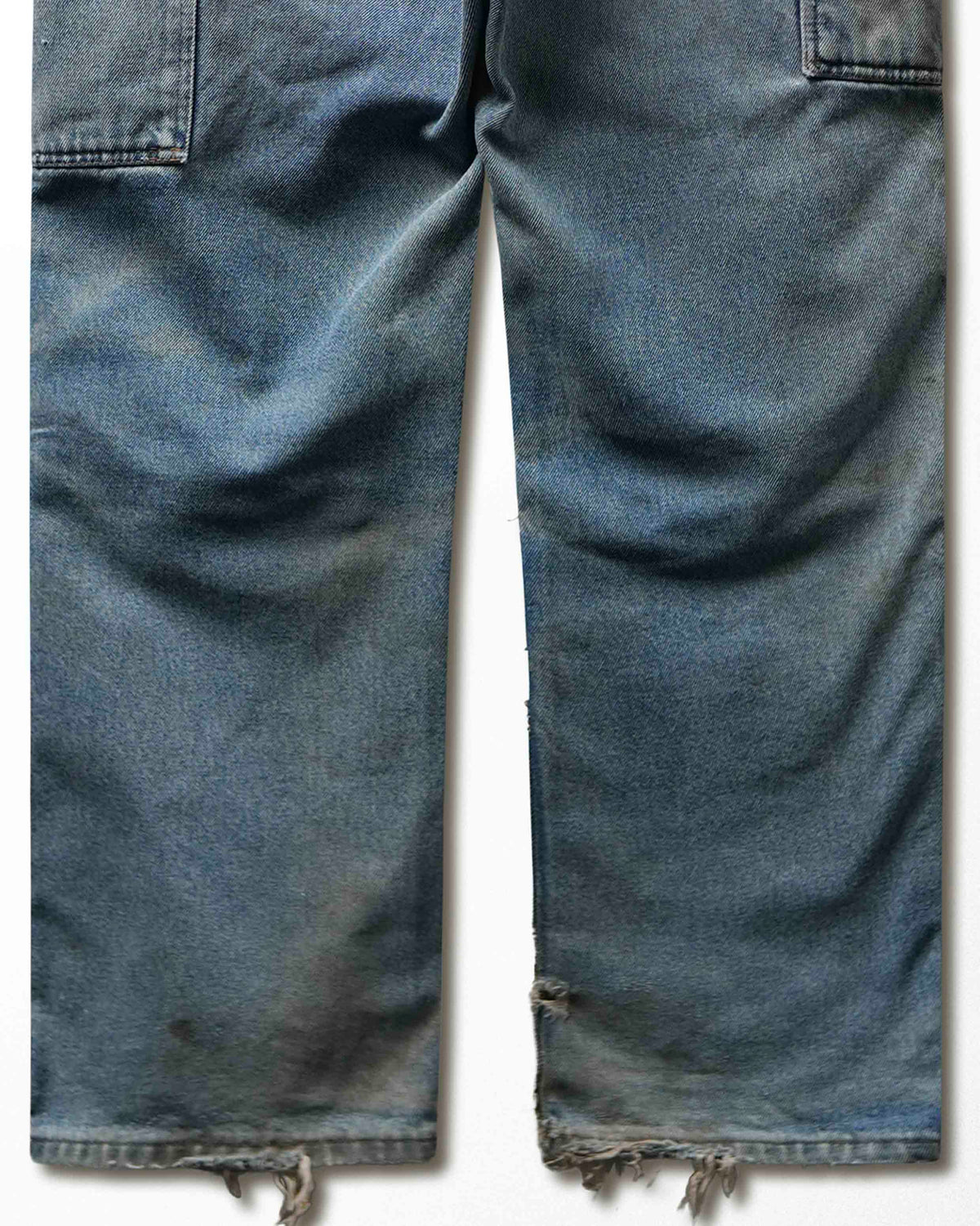 Vintage Key Light Wash Distressed Double Knee Pants - product view 6