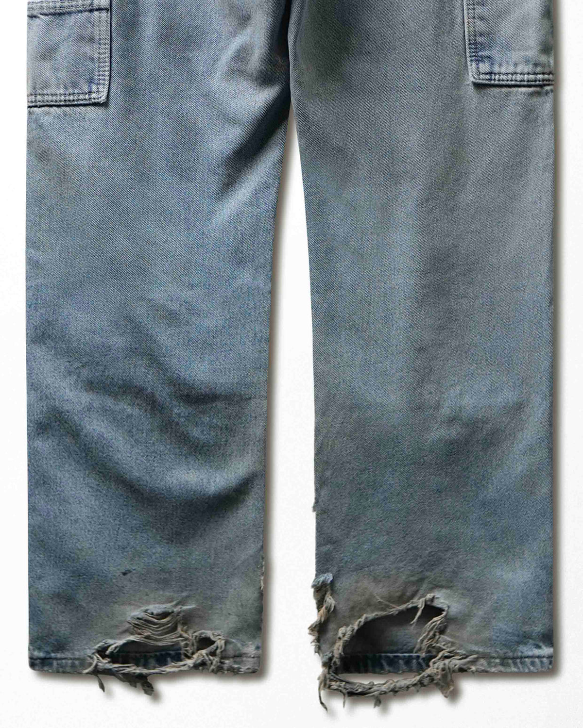 Vintage Dickies Light Wash Thrashed Double Knee Pants - product view 6