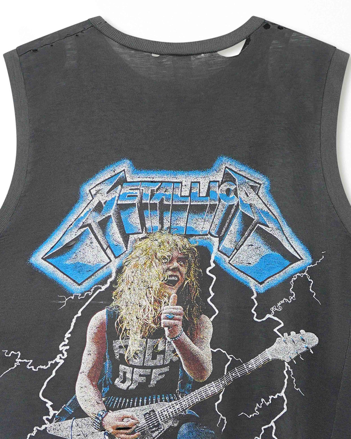 METALLICA BLACK FADED TOP