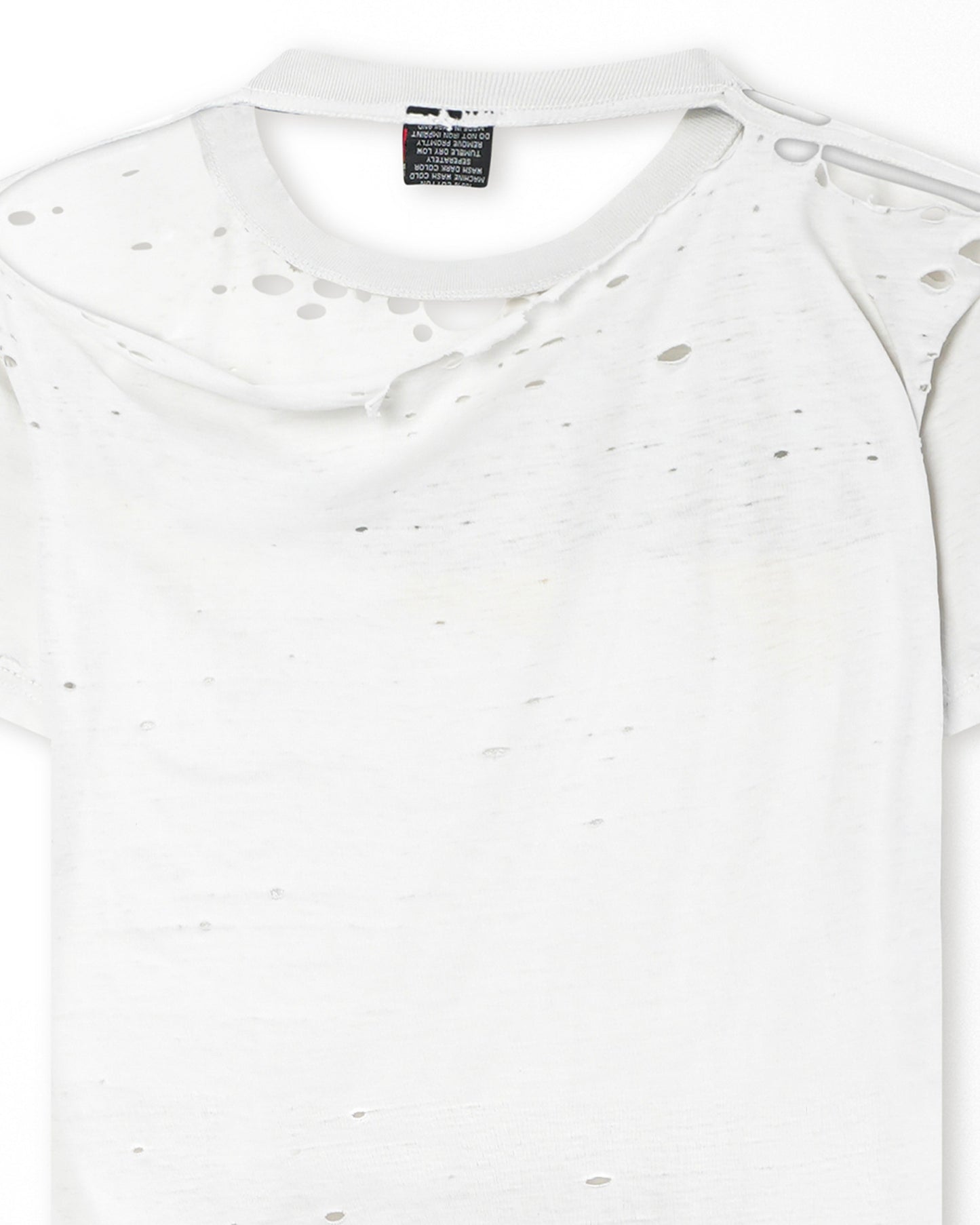 JW "ME YOU" WHITE THRASHED T-SHIRT