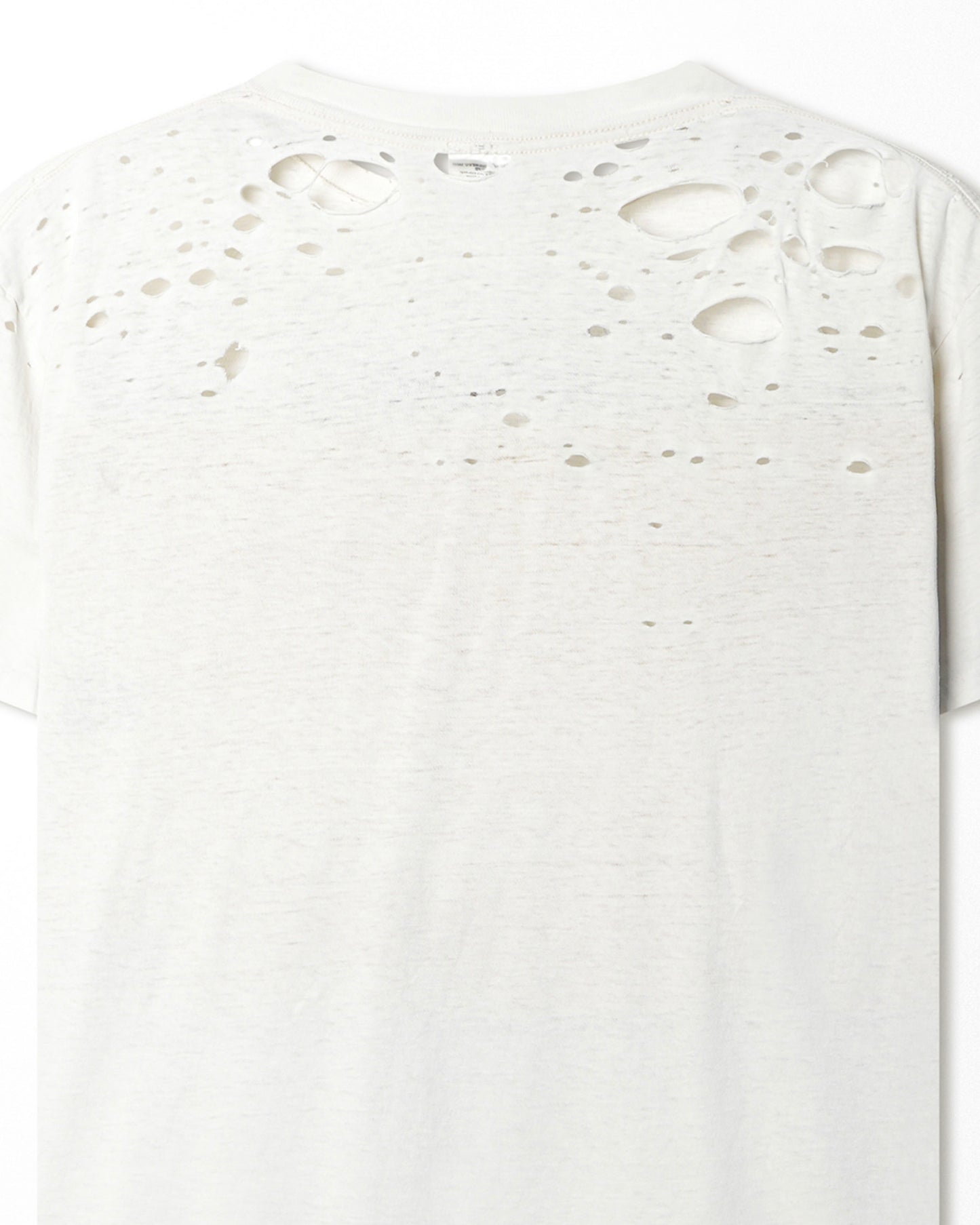 POWERPRO "JOHN LENNON GIVE PEACE A CHANCE" WHITE THRASHED T-SHIRT