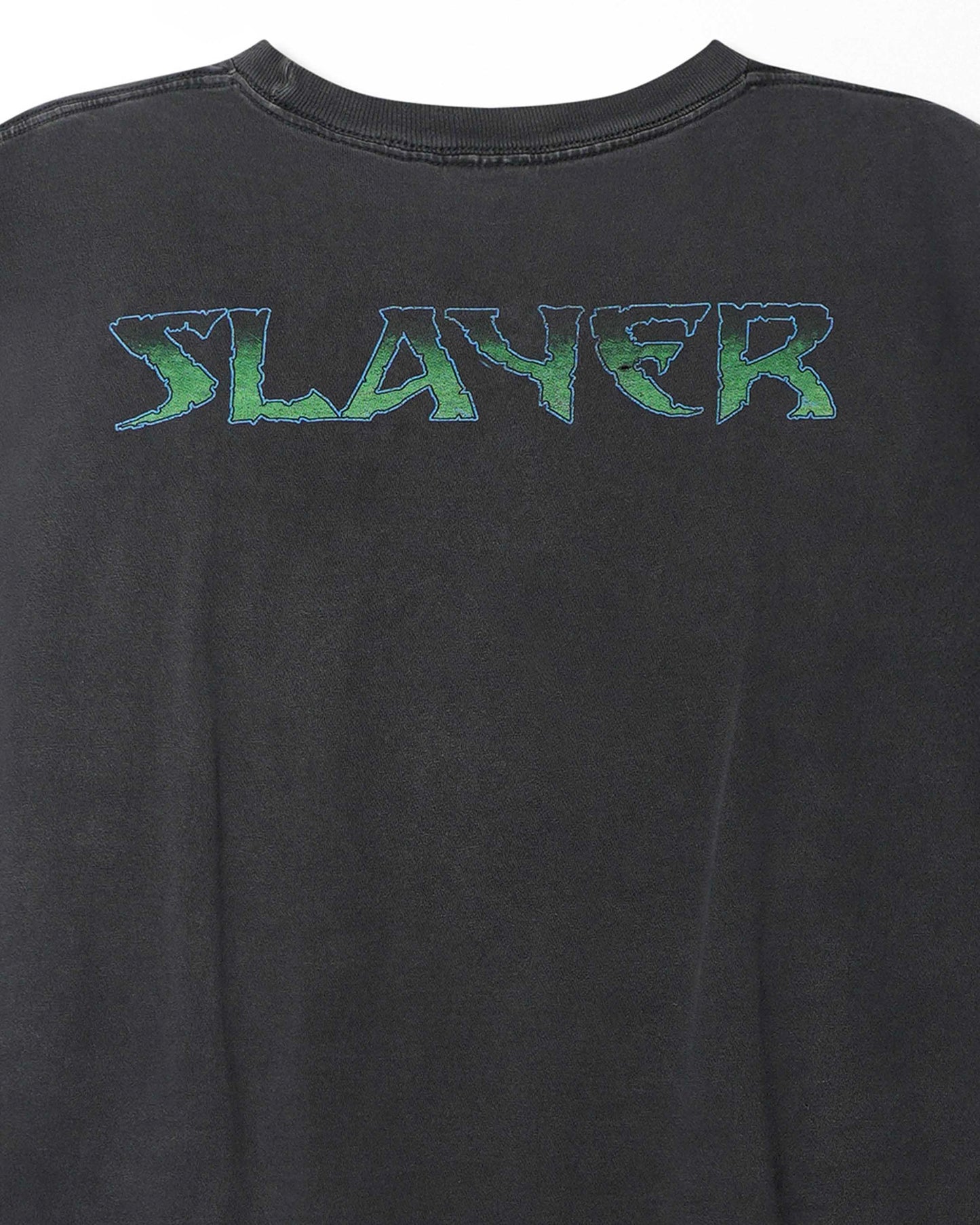 CYGNUS "SLAYER SKULL" BLACK FADED SLEEVELESS T-SHIRT