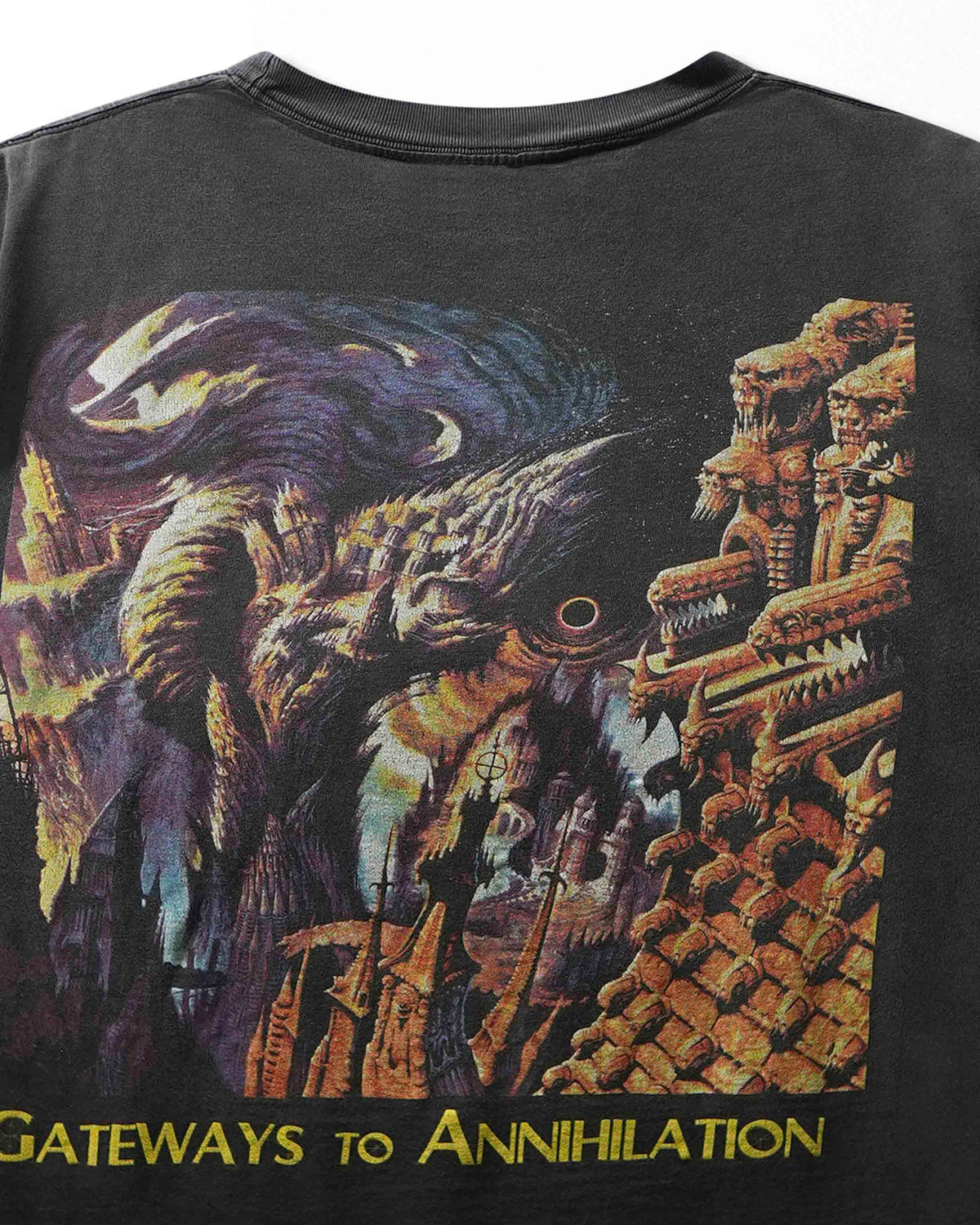 Vintage Cygnus "Morbid Angel Gateways to Annihilation" Black Faded T-Shirt - product view 4
