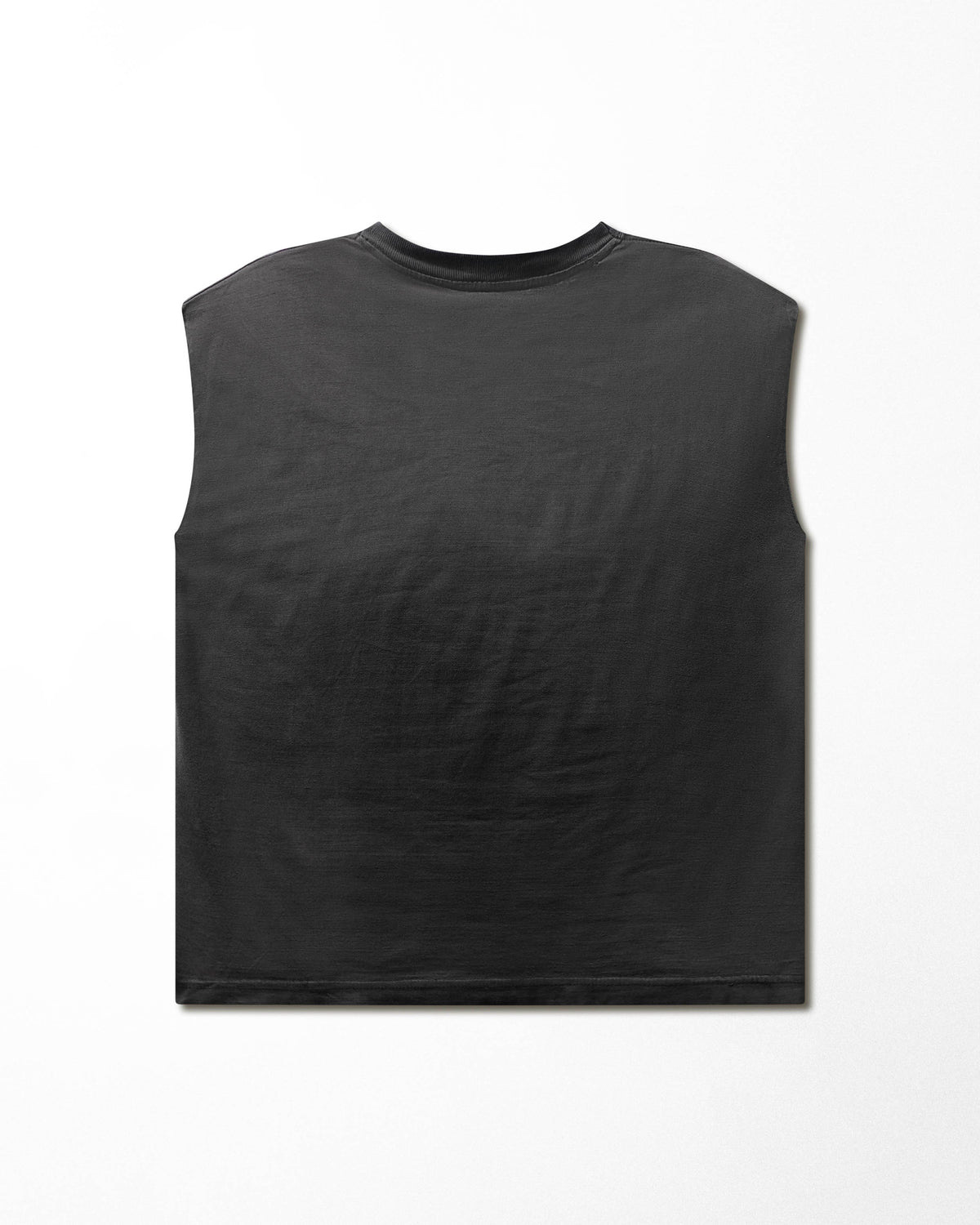 Vintage "Anarchy" Black Faded Sleeveless T-Shirt - product view 3