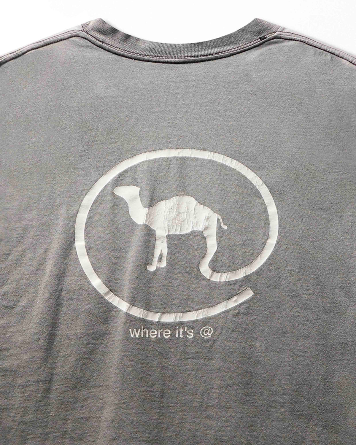 Vintage Camel Grey Faded Pocket T-Shirt - product view 4