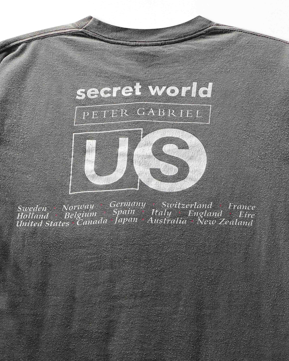 Vintage Gem “US” Black Faded T-Shirt - product view 4