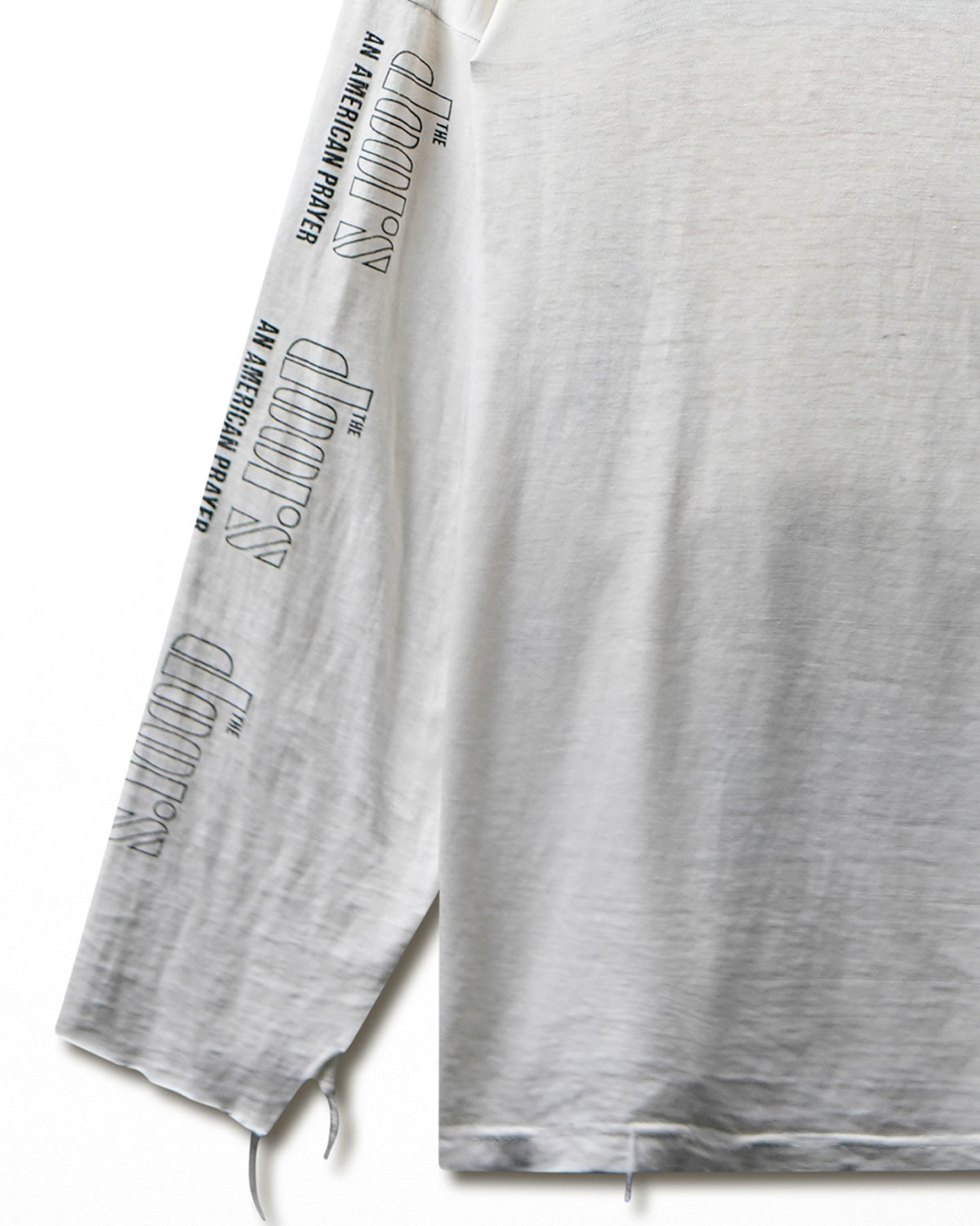Vintage Sierra Teez "The Doors Jim Morrison" White Destroyed Long Sleeve T-Shirt - product view 6