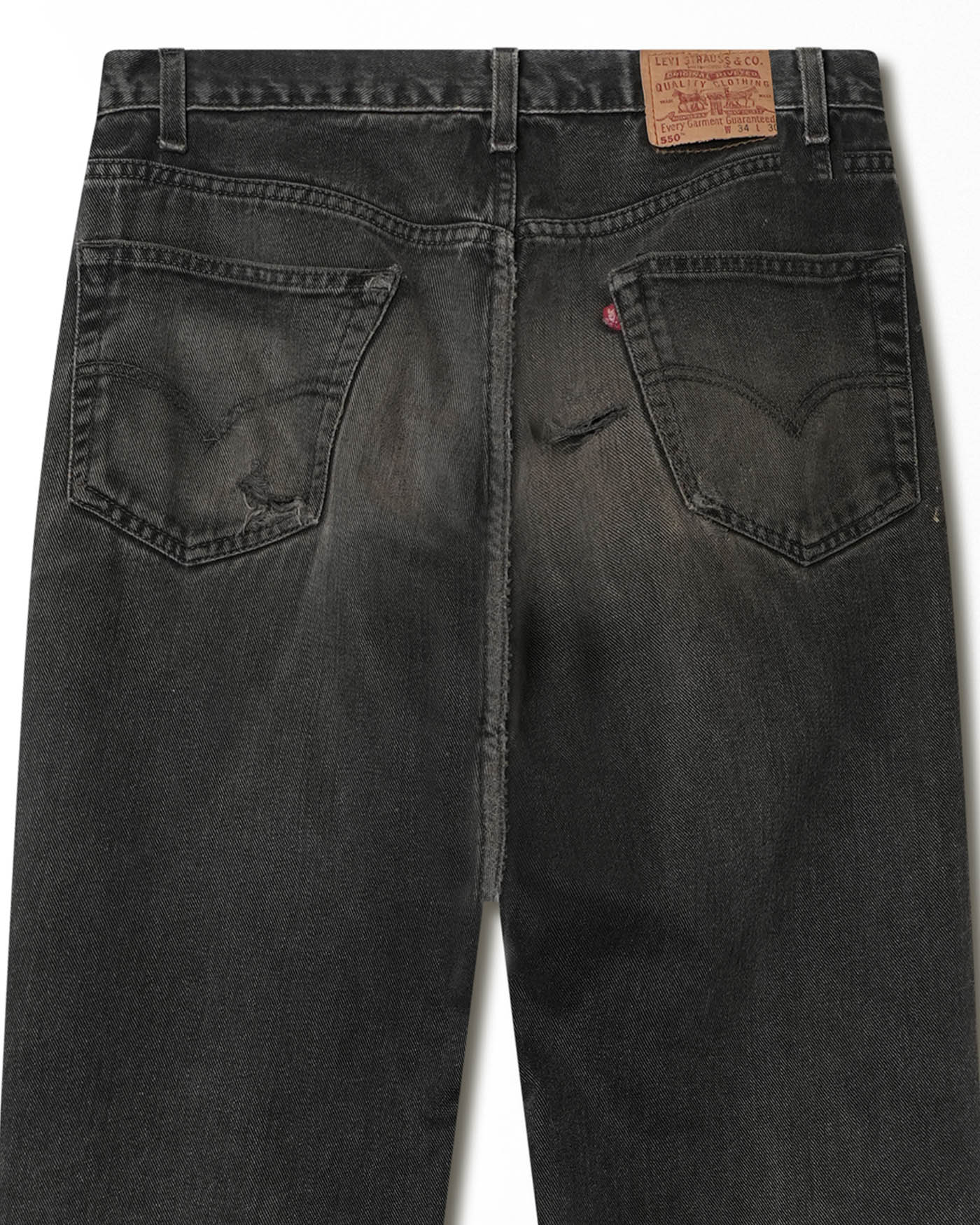 LEVI'S 550 BLACK FADED DENIM