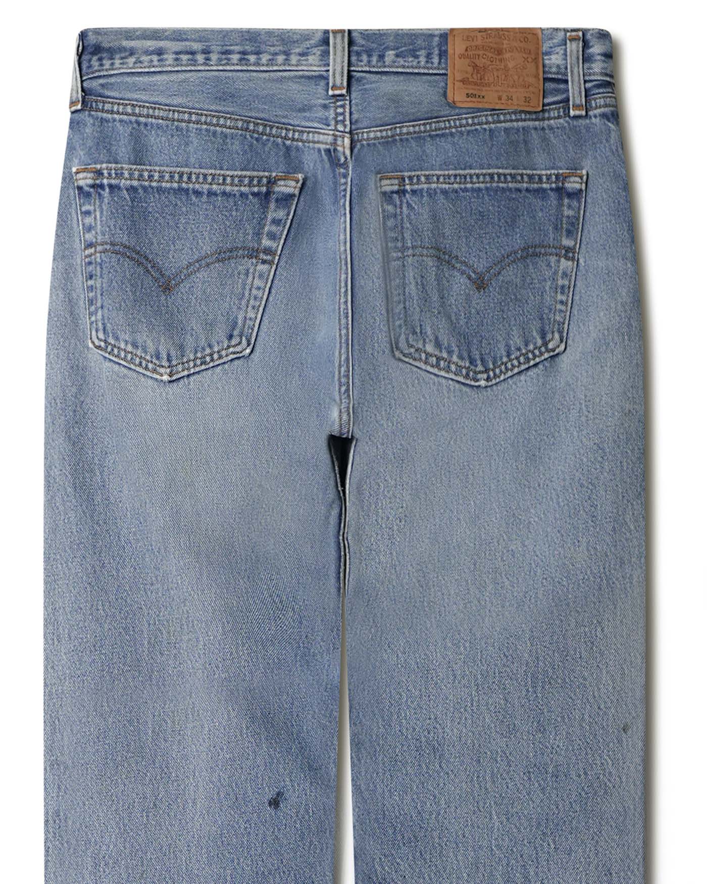 LEVI'S 501XX MID-WASH JEANS