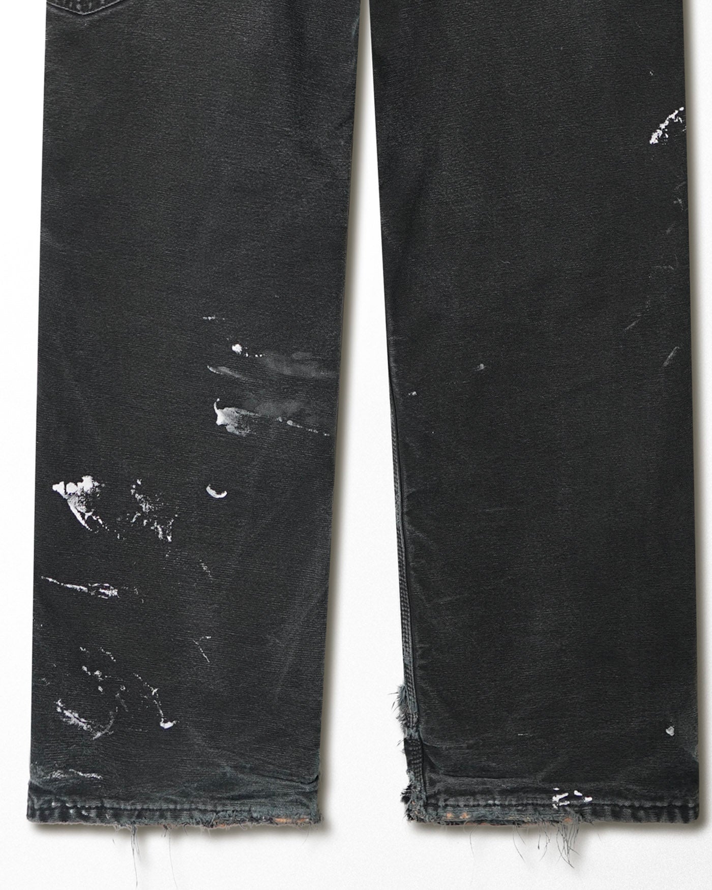 CARHARTT BLACK FADED STAINED LINED PANTS
