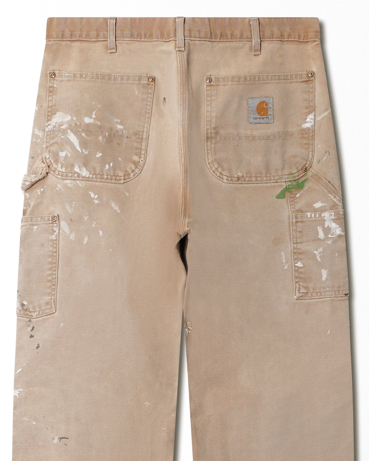 CARHARTT BEIGE FADED PAINTER DOUBLE KNEE PANTS