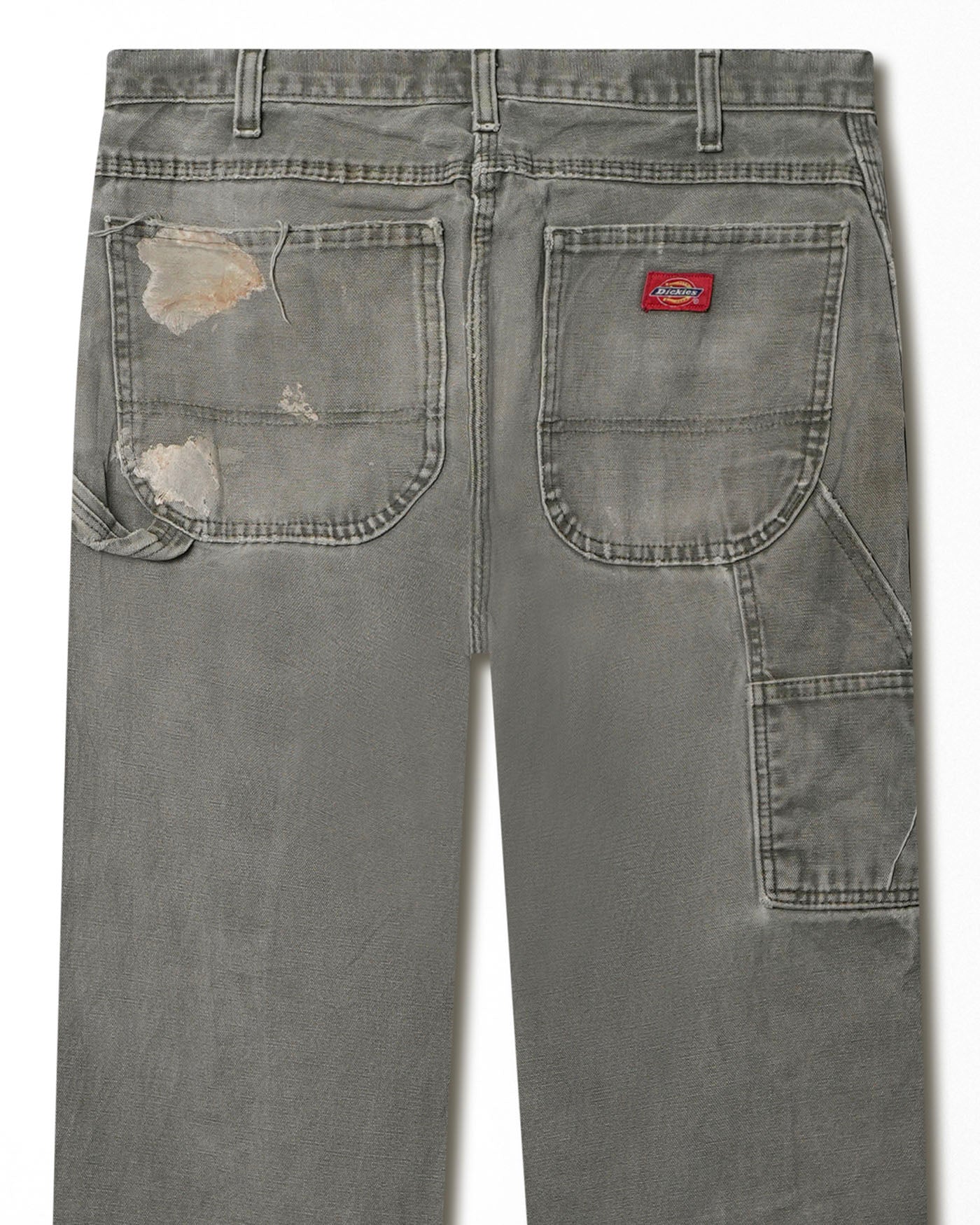 DICKIES GREY DISTRESSED WORK PANTS