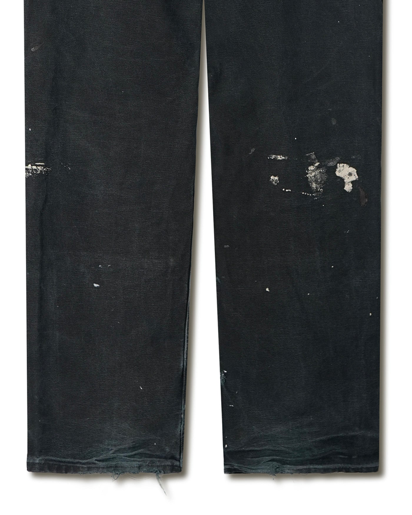 CARHARTT BLACK FADED PAINTED DOUBLE KNEE PANTS