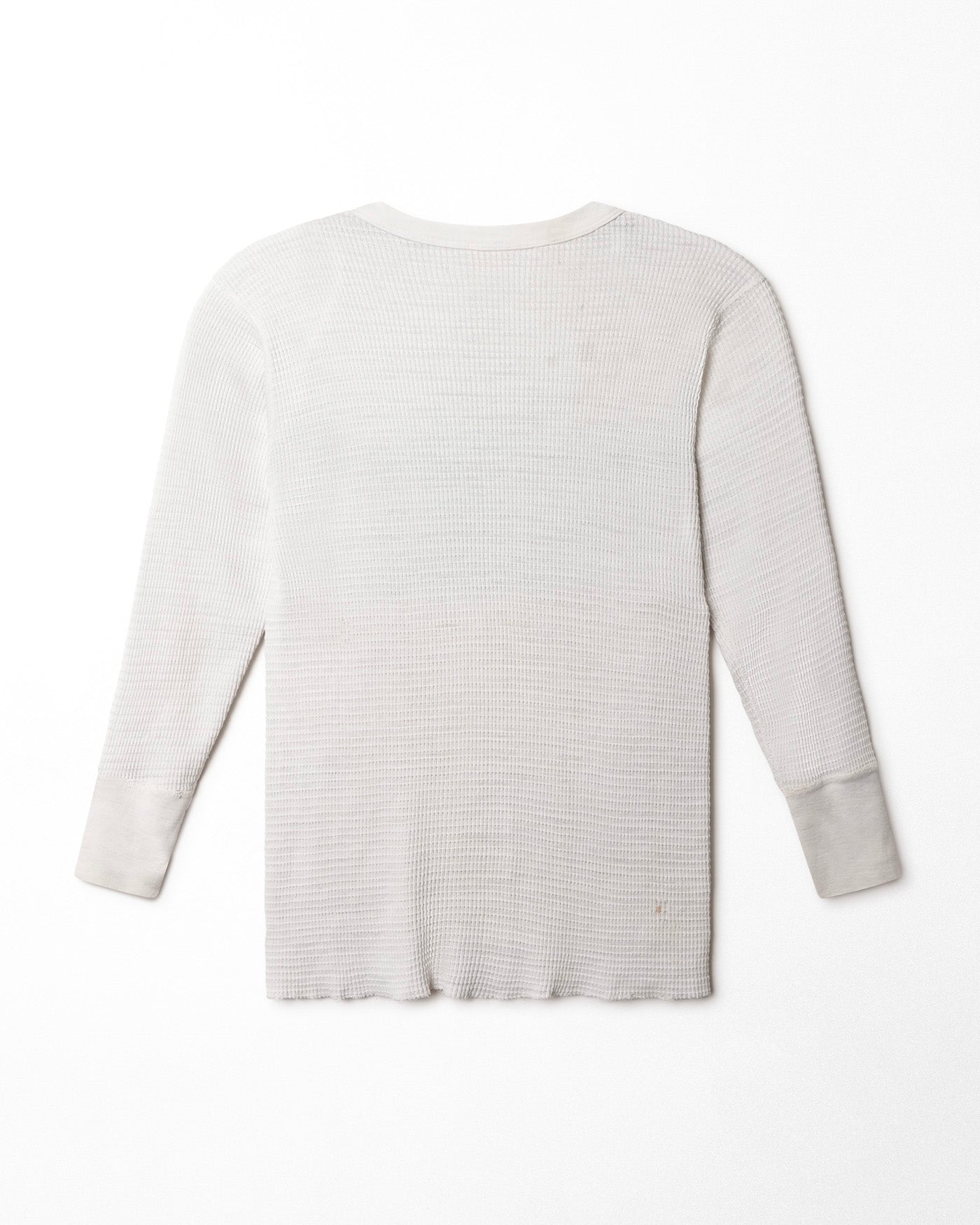FRUIT OF THE LOOM "DAVID BOWIE" WHITE WAFFLE LONGSLEEVE