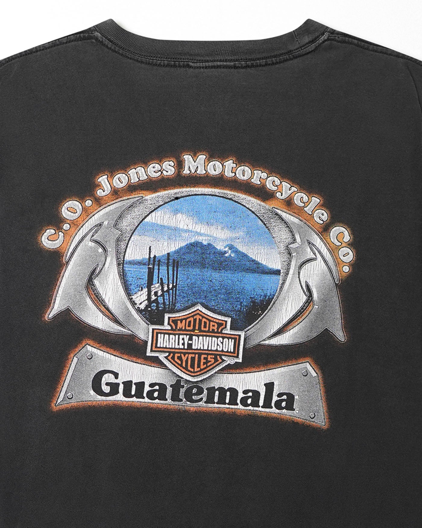 HARLEY DAVIDSON "GUATEMALA" BLACK FADED T-SHIRT