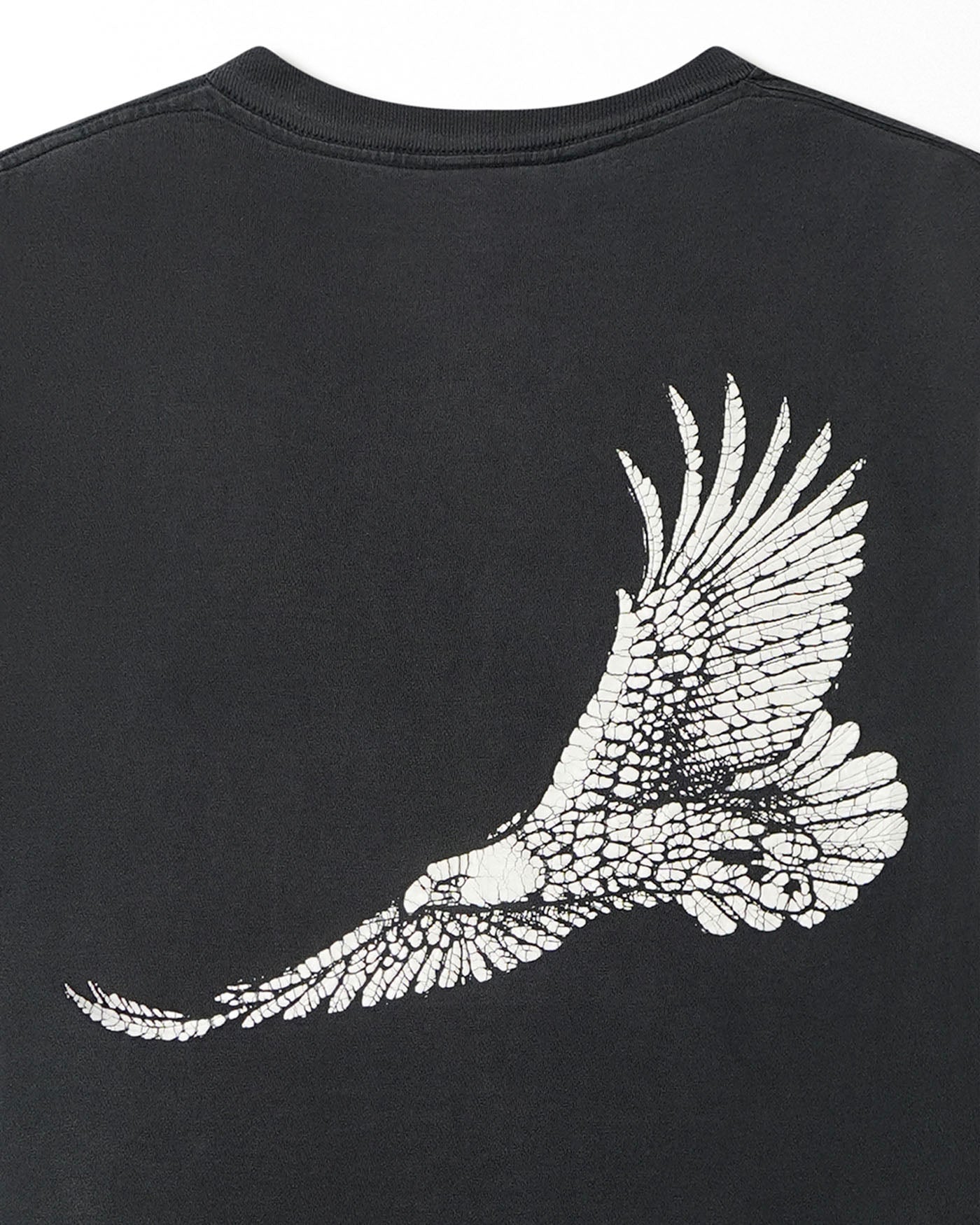 "WINSTON" BLACK FADED POCKET T-SHIRT
