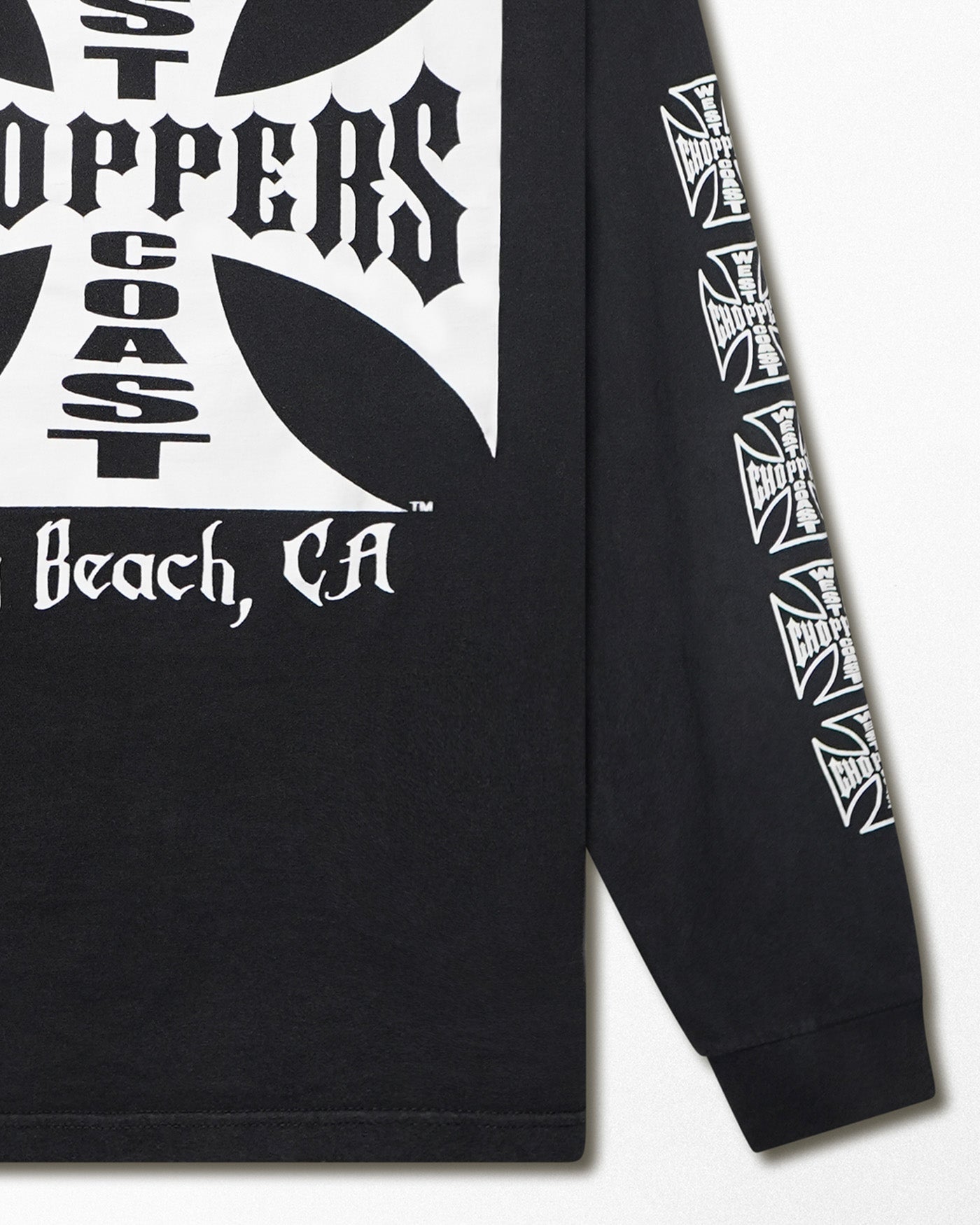 WEST COAST CHOPPERS "CLASSIC LOGO" BLACK LONG SLEEVE T-SHIRT