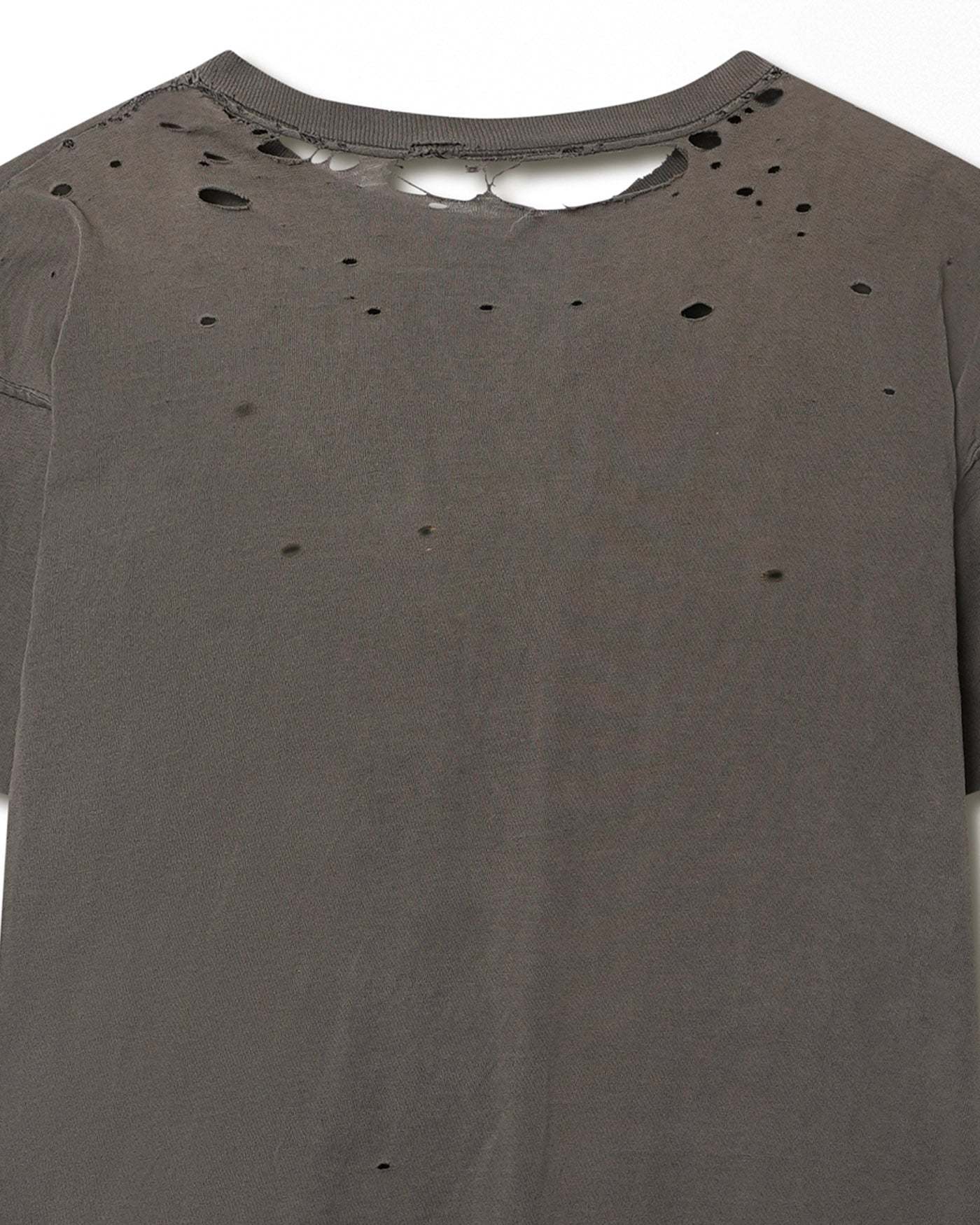 GREY FADED DISTRESSED T-SHIRT