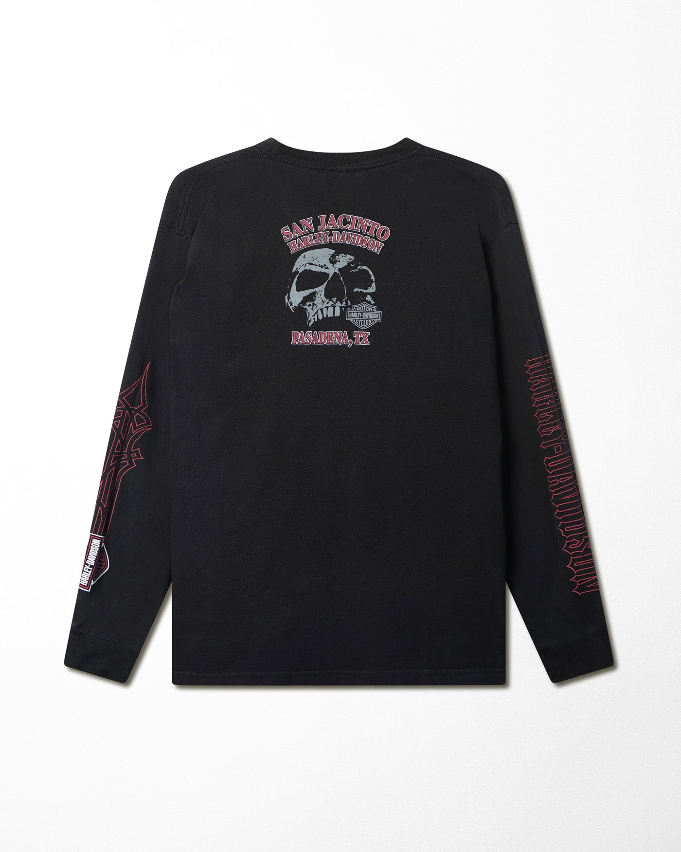 HARLEY-DAVIDSON "SKULL RIDER" BLACK LONGSLEEVE T-SHIRT