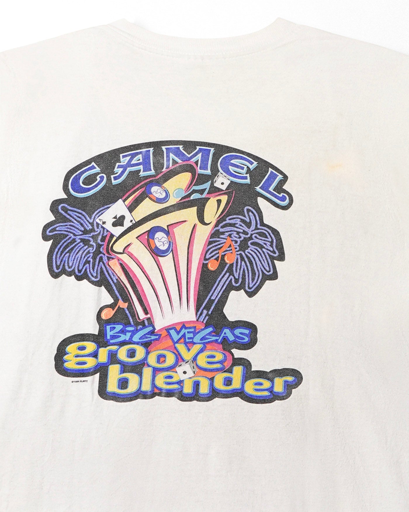 CAMEL "GROOVE BLENDER" WHITE POCKET T-SHIRT