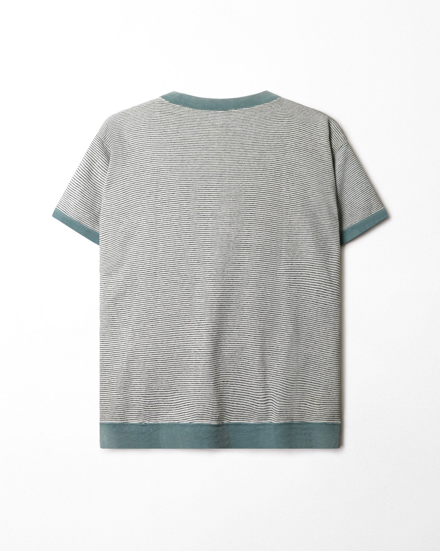 CHAMPION "MICHIGAN STATE" GREEN-TRIM STRIPED FADED T-SHIRT