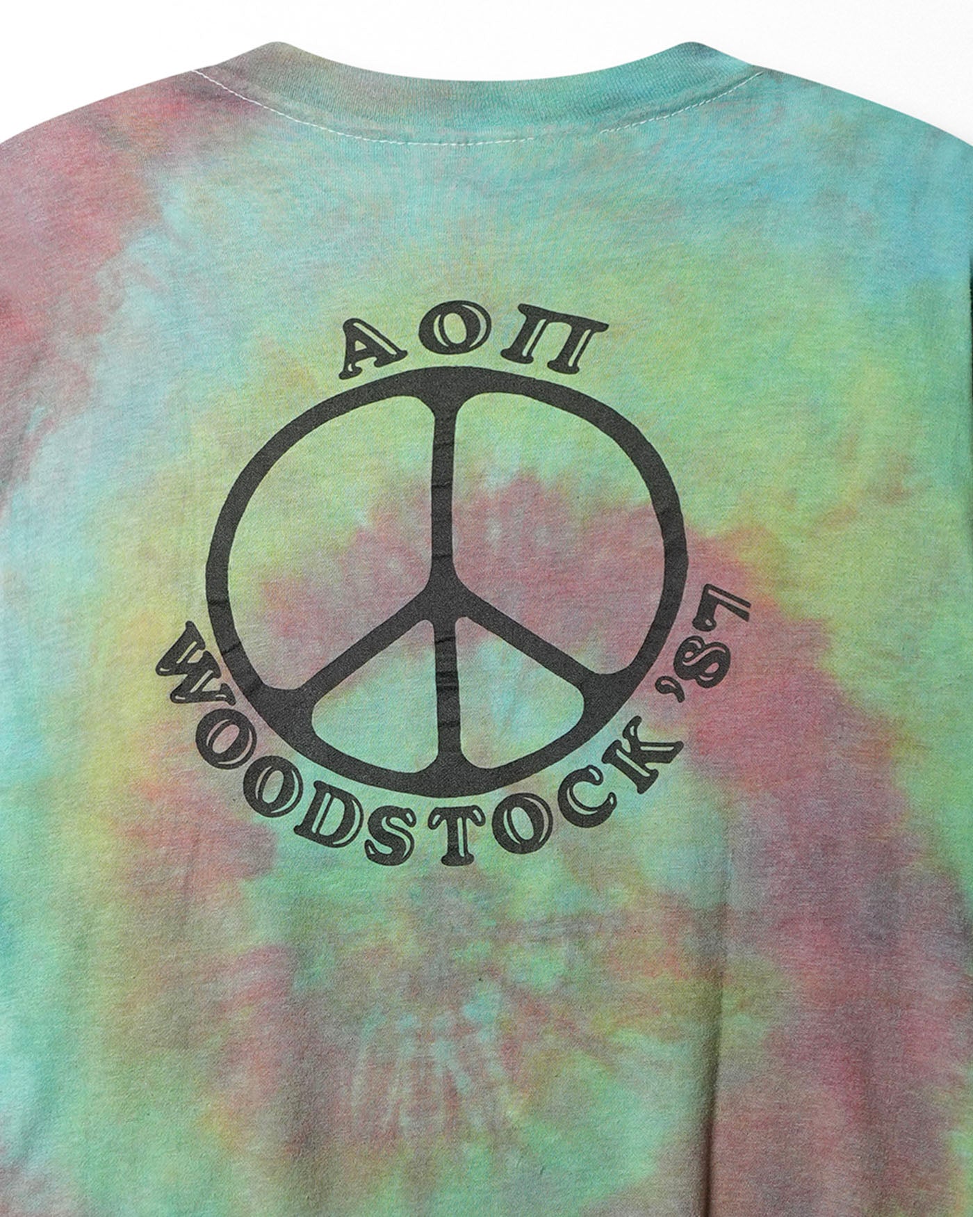 TUFF ONES "WOODSTOCK ’87" MULTICOLOR TIE-DYE T-SHIRT