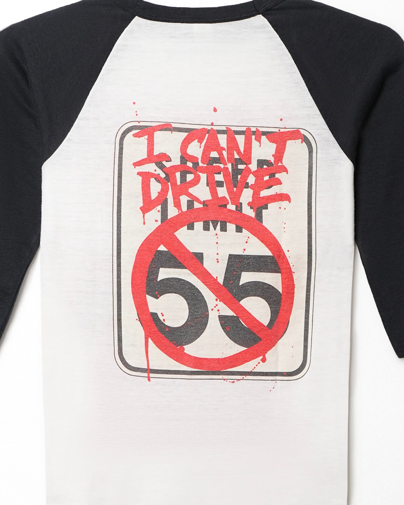 "SAMMY HAGAR" WHITE AND BLACK RAGLAN T-SHIRT