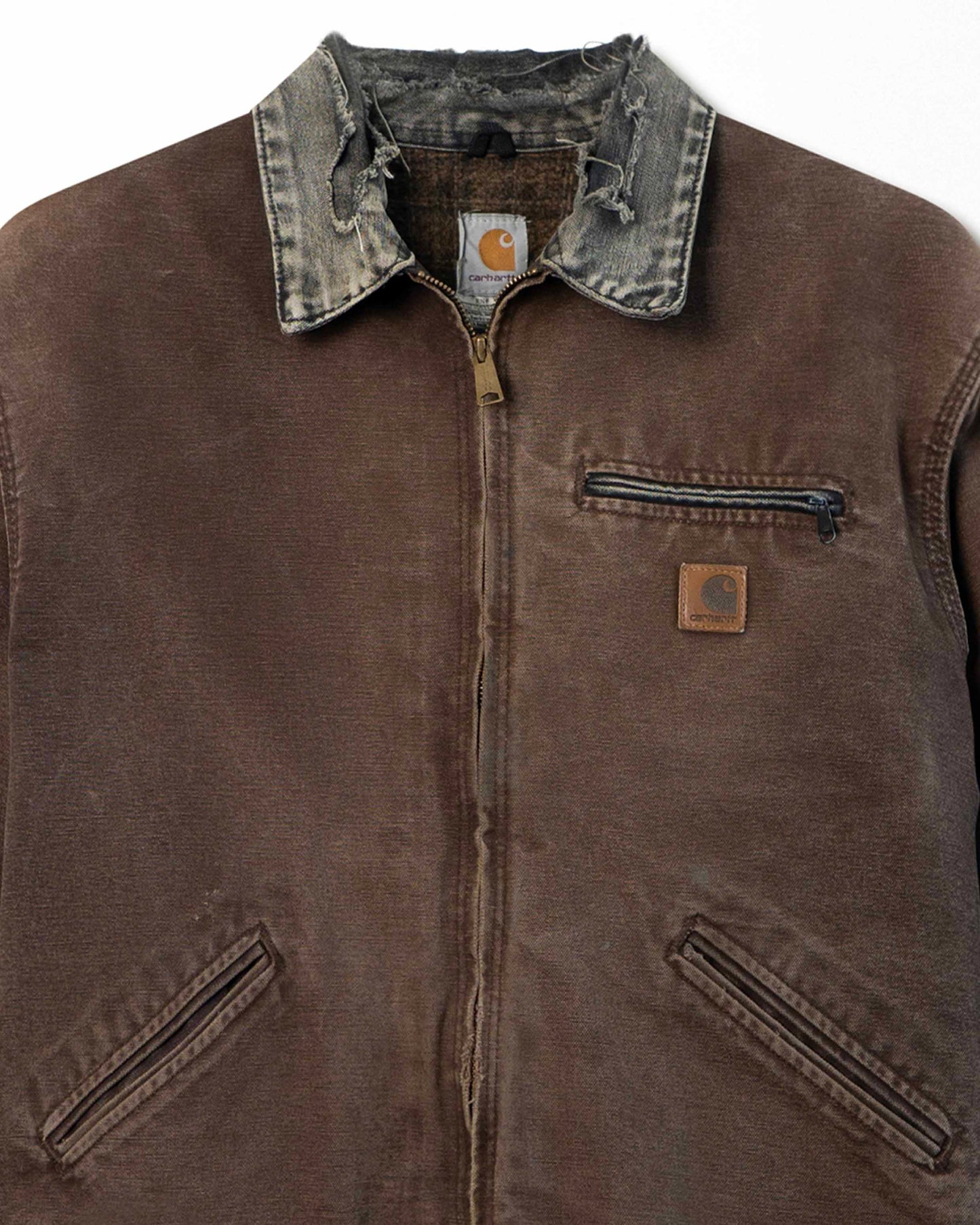 CARHARTT DETROIT BROWN DISTRESSED JACKET