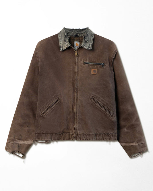 CARHARTT DETROIT BROWN DISTRESSED JACKET