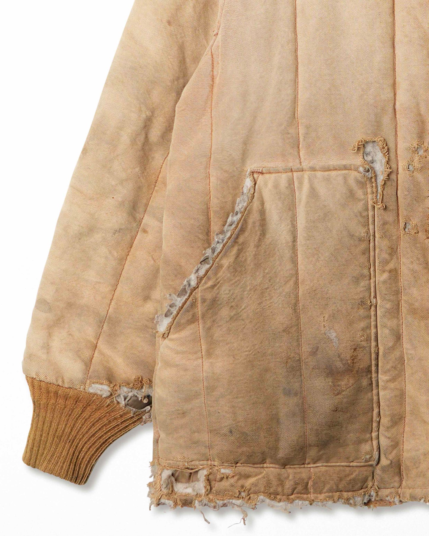 WALLS BEIGE STAINED THRASHED JACKET