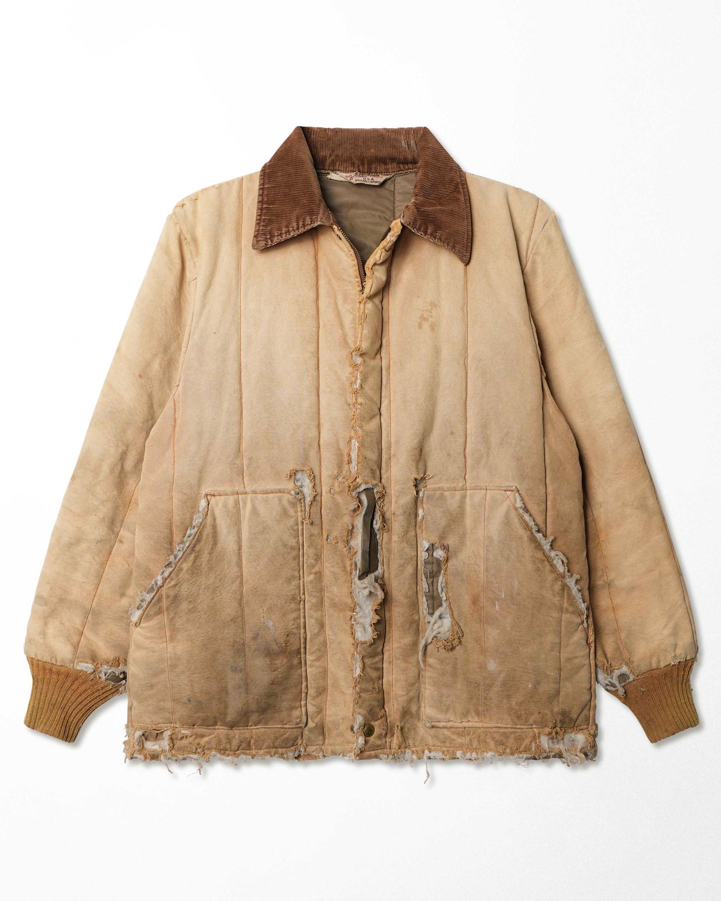 WALLS BEIGE STAINED THRASHED JACKET