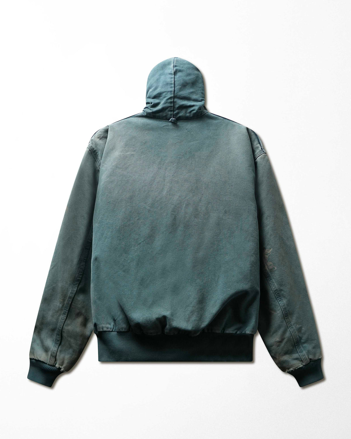 Vintage Carhartt Active Teal Faded Stained Jacket - product view 4