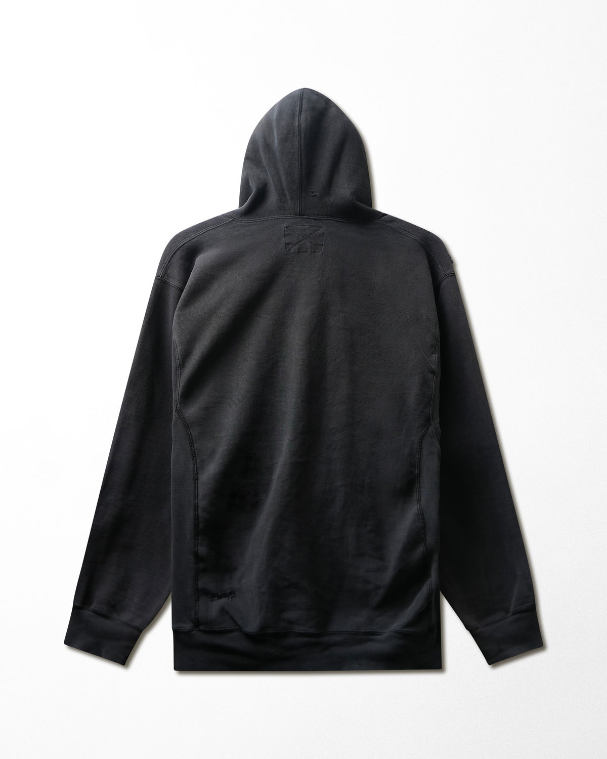 Vintage Steve & Barry's "Iron Cross" Black Faded Distressed Hoodie - product view 4