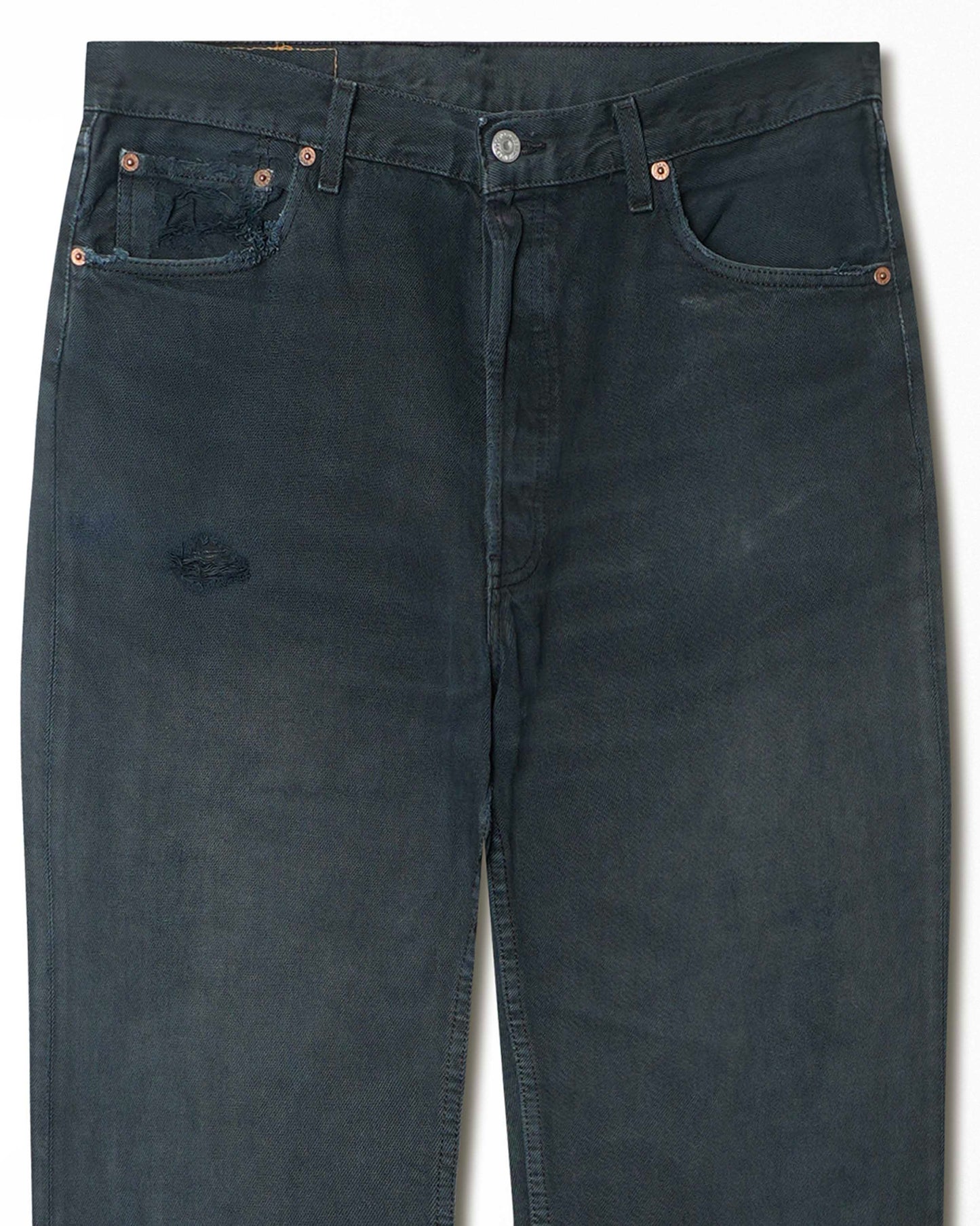 LEVI'S 501 BLACK FADED JEANS