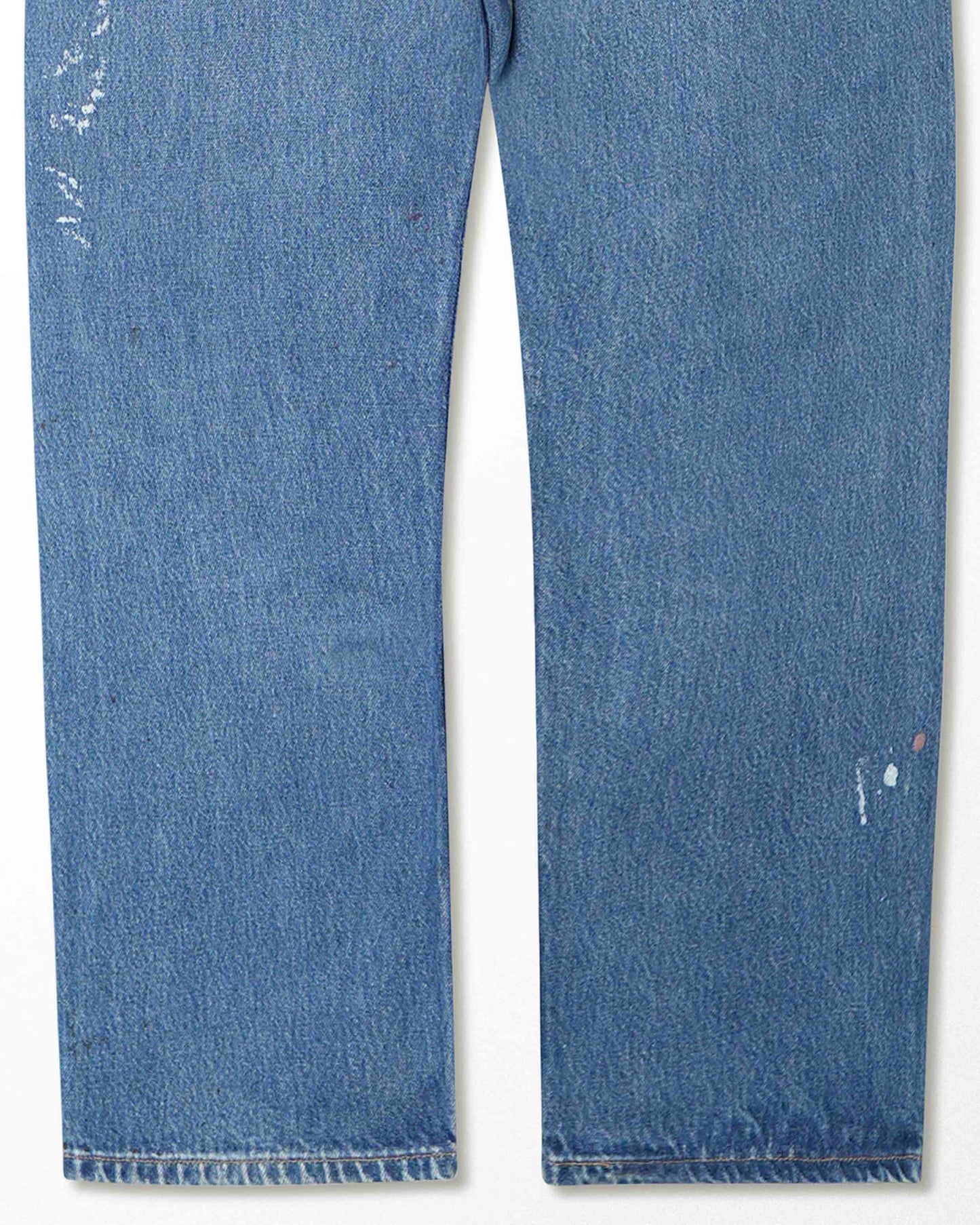 LEVI'S 501XX MID-WASH STAINED JEANS