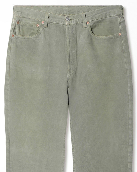 LEVI'S 501 GREEN FADED JEANS