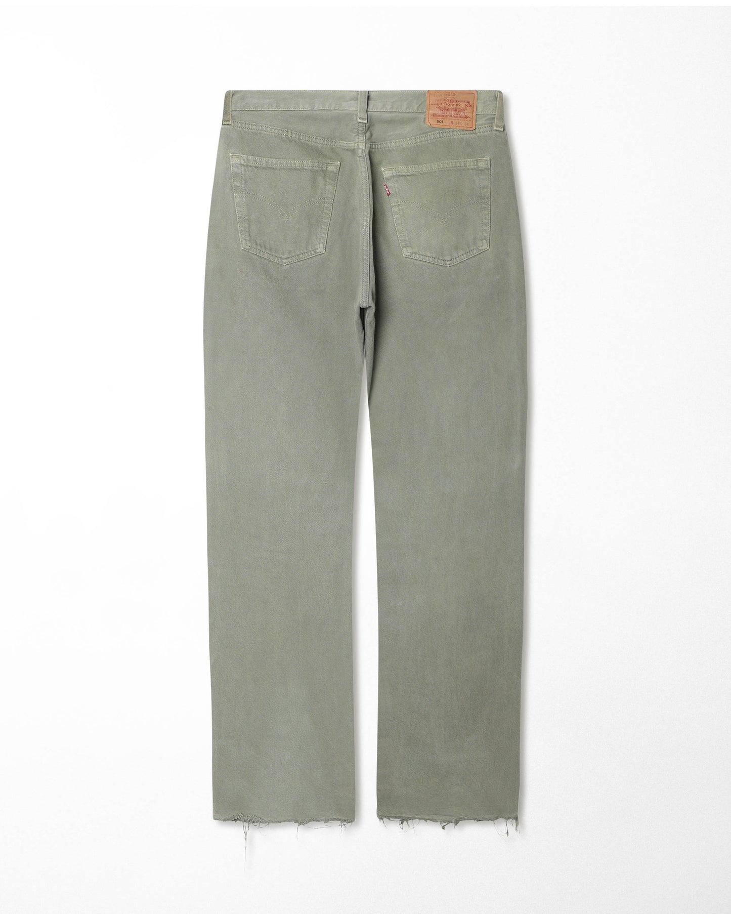 LEVI'S 501 GREEN FADED JEANS