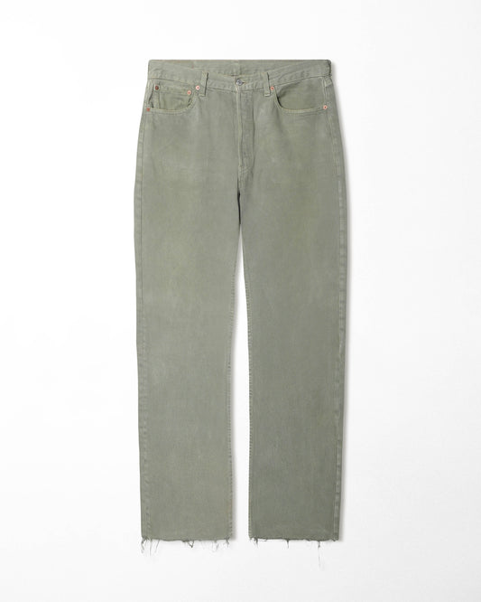 LEVI'S 501 GREEN FADED JEANS