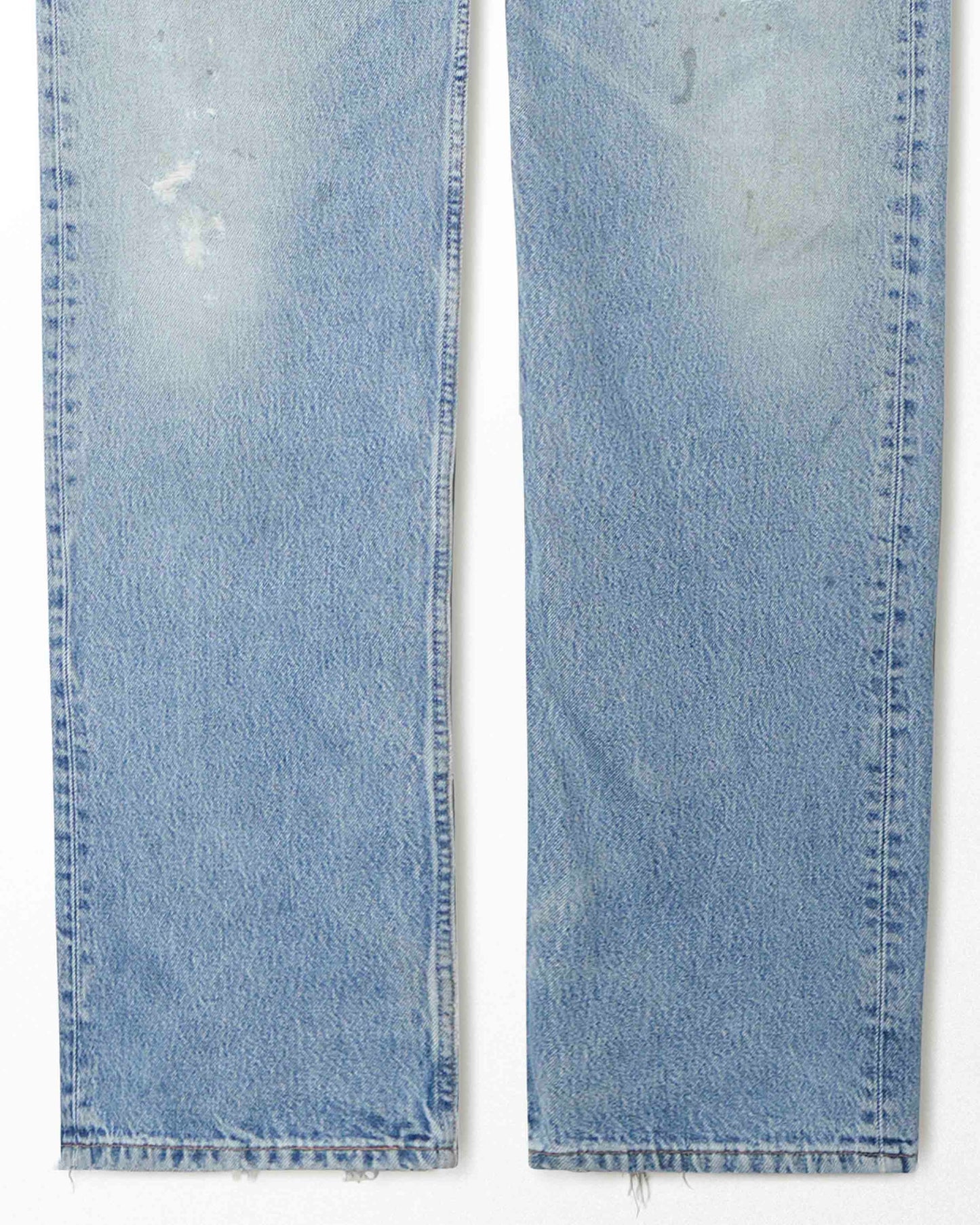 LEVI'S 501 LIGHT WASH STAINED JEANS