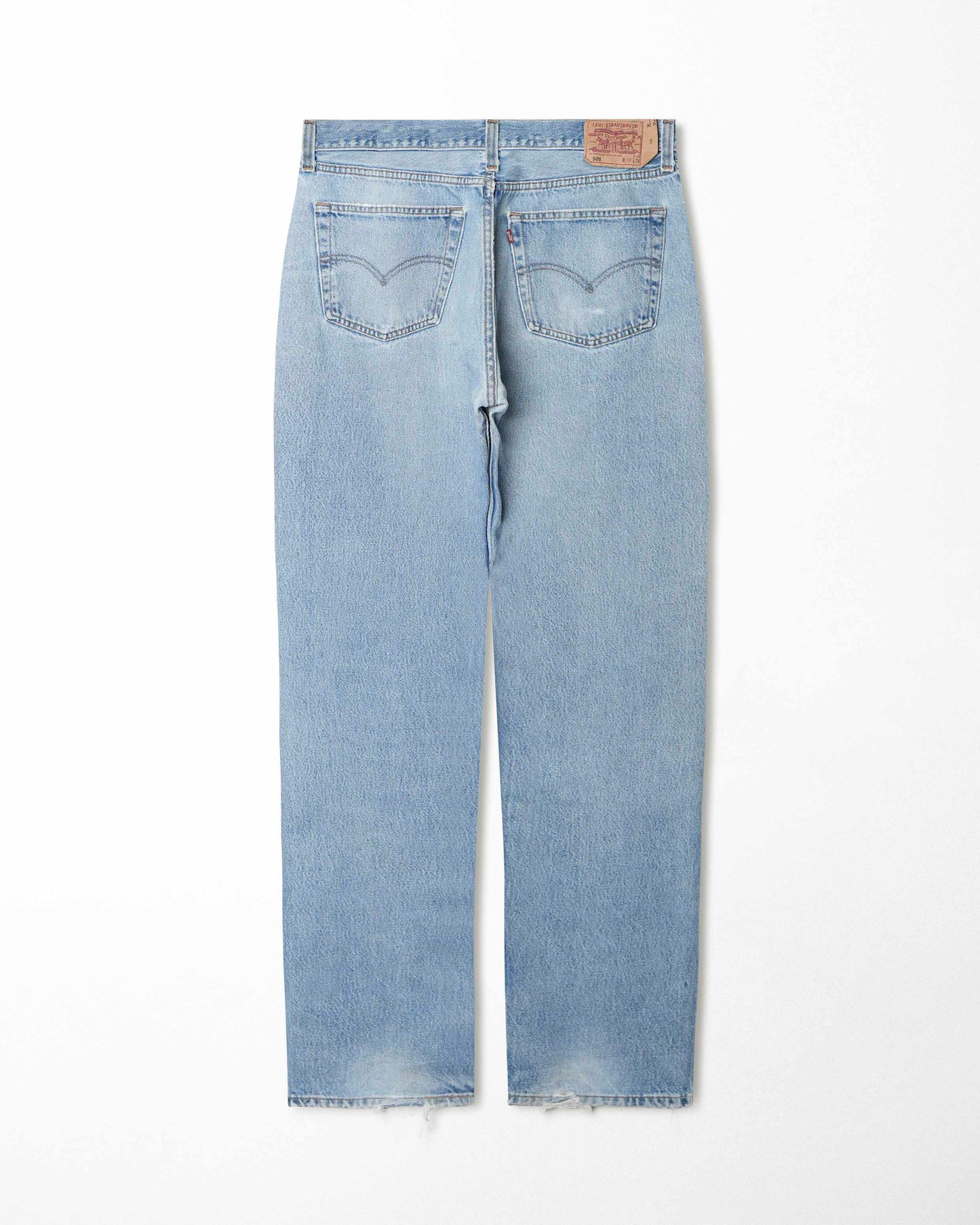 LEVI'S 501 LIGHT WASH STAINED JEANS