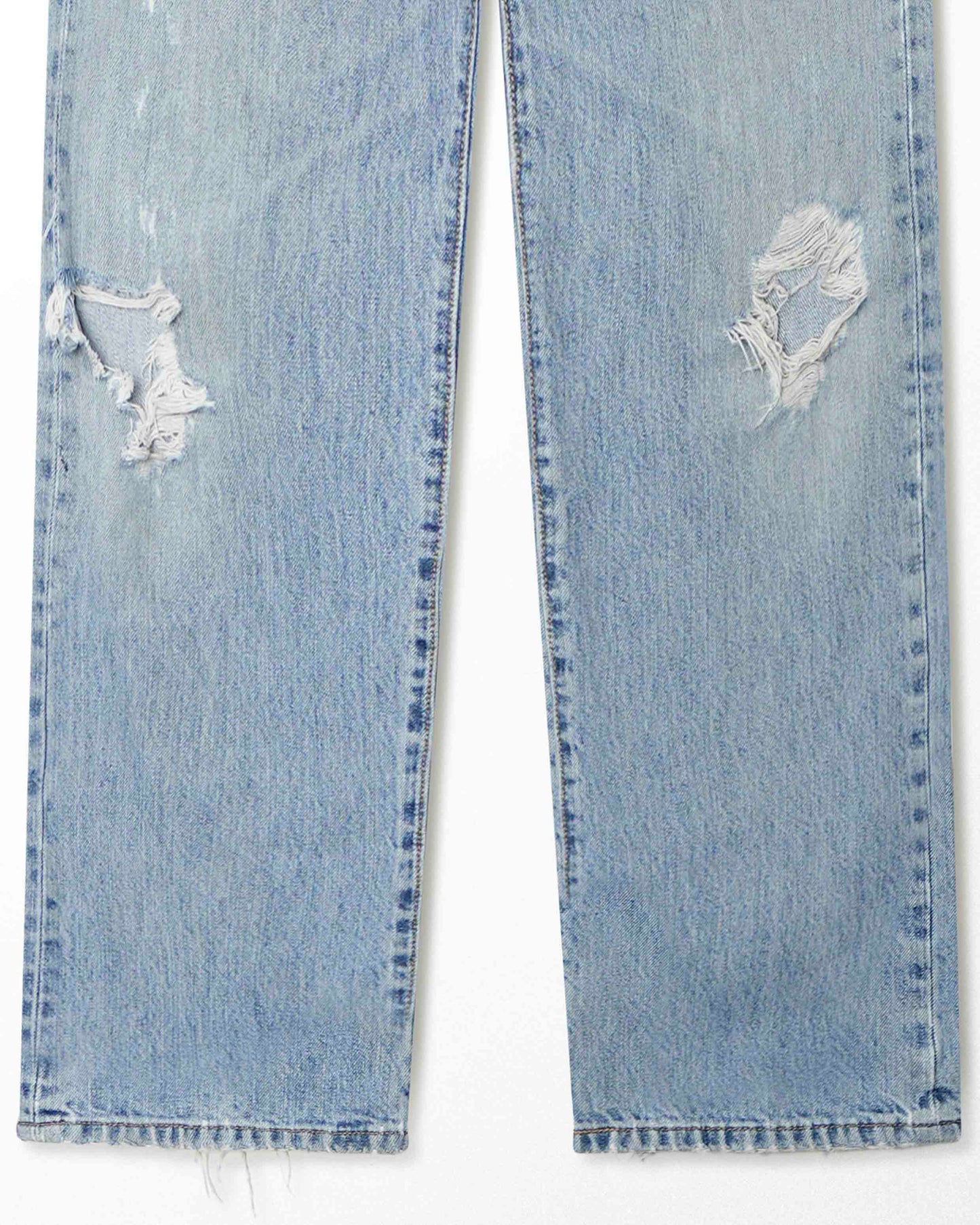 LEVI'S 501 LIGHT WASH DISTRESSED JEANS