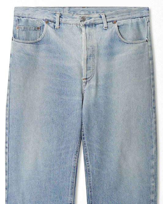 LEVI'S 501 LIGHT WASH FADED DENIM