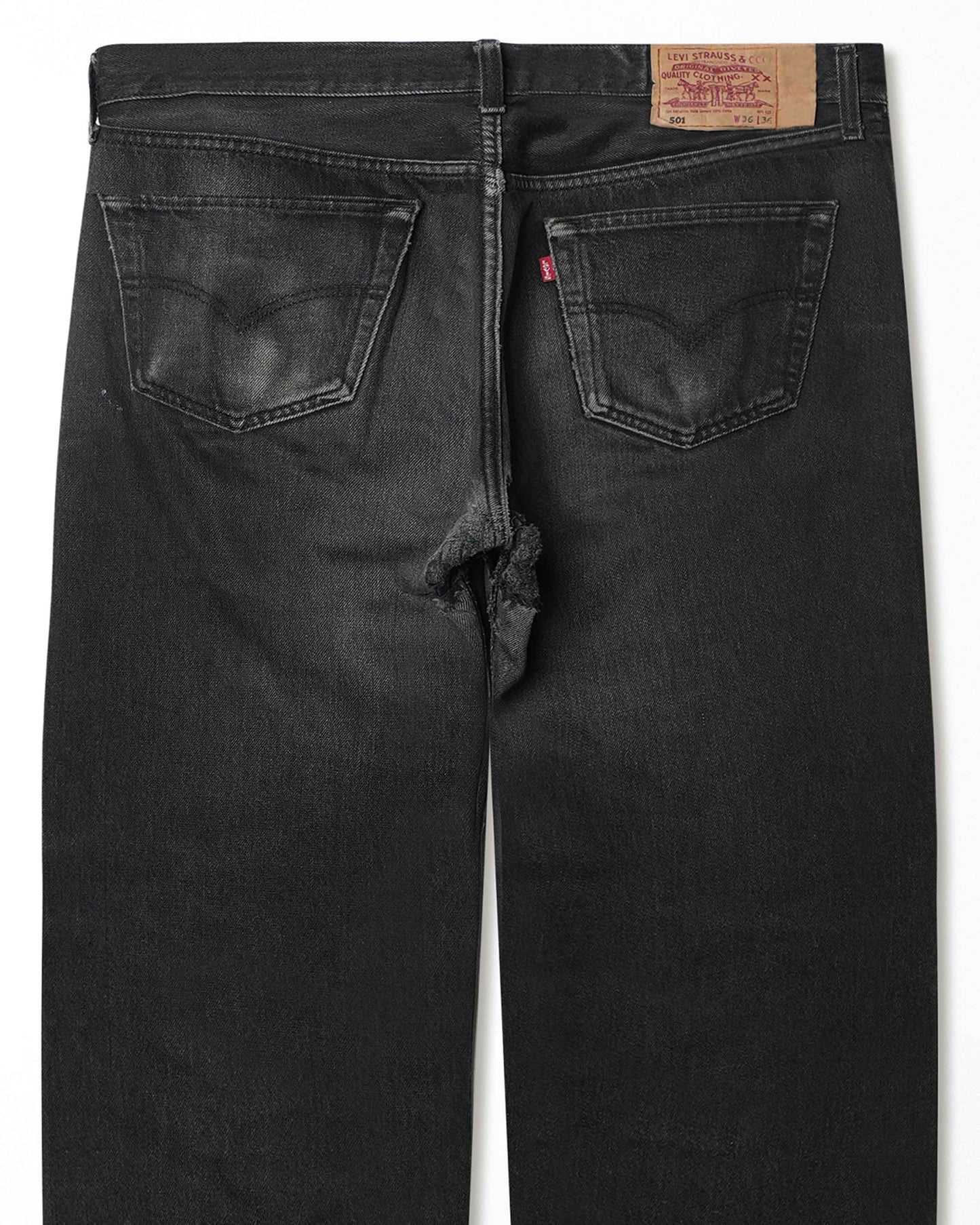 LEVI'S 501 FADED BLACK DENIM