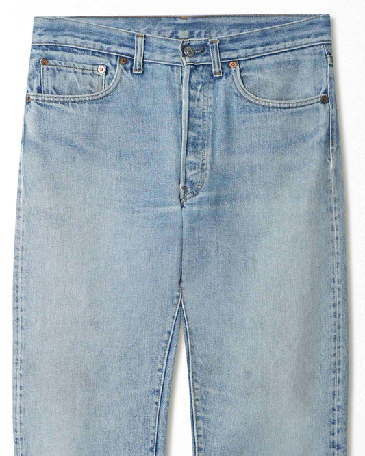 LEVI'S 501 MID-WASH DISTRESSED JEANS