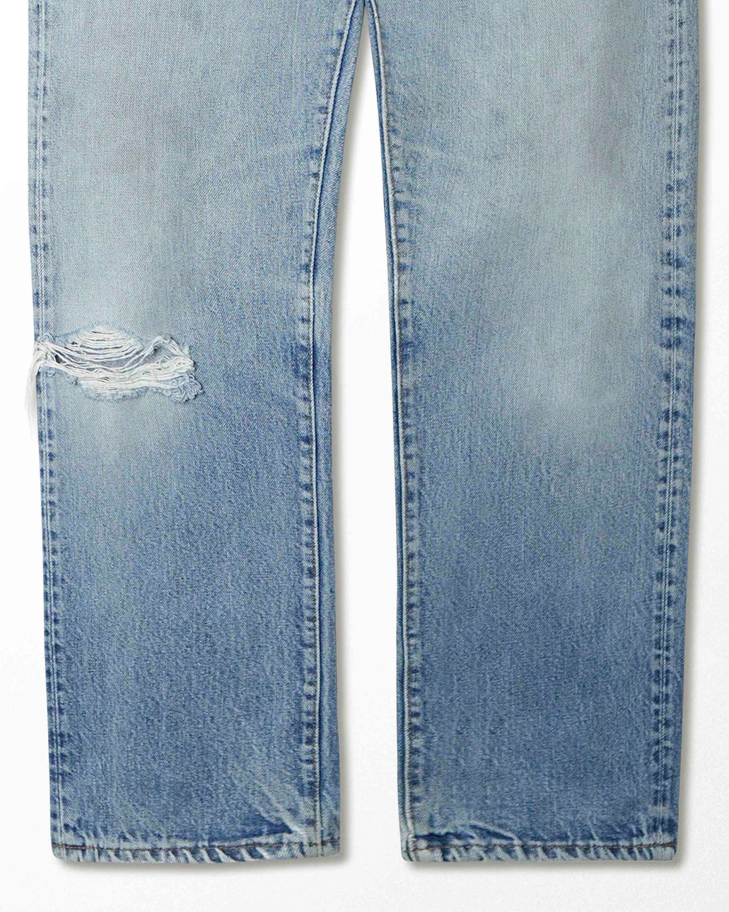 LEVI'S 501 MID-WASH DISTRESSED JEANS